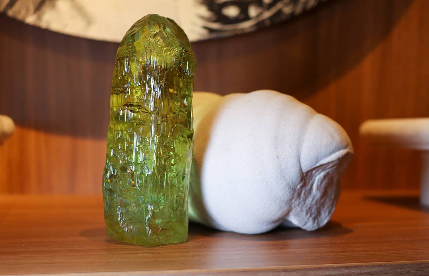  This Ukrainian heliodor crystal is part of Jochen Leën's private collection of minerals