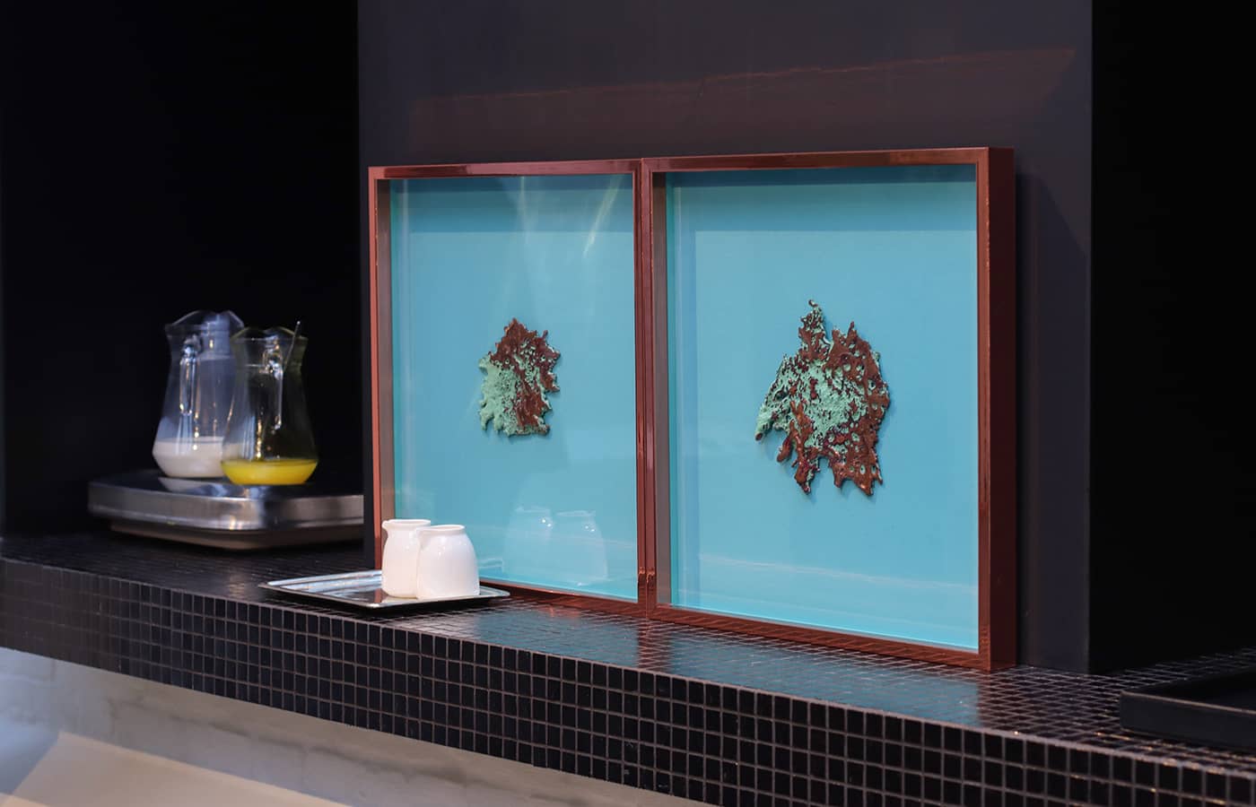  Copper artwork at La Butte aux Bois Hotel