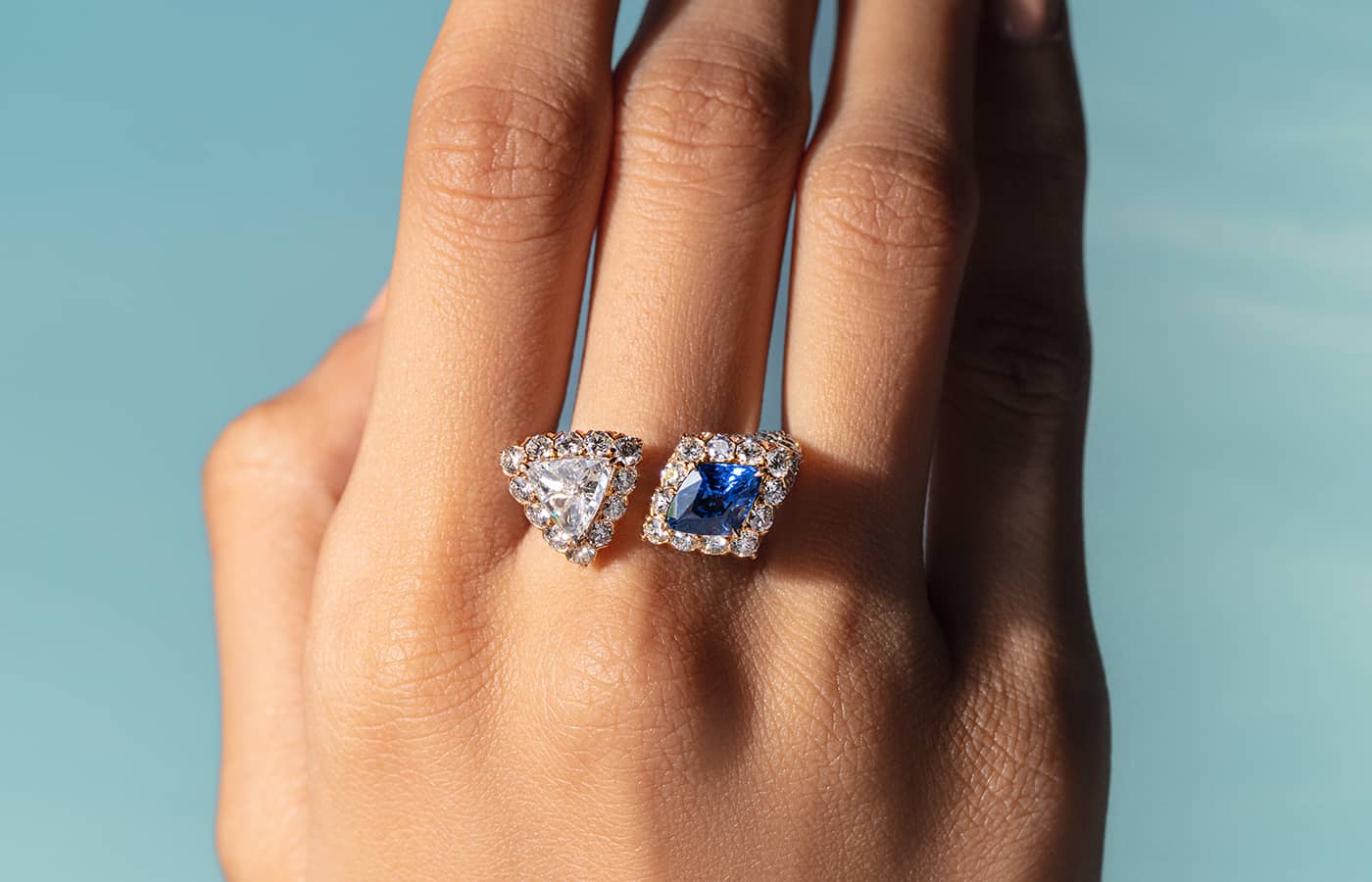  Sapphire and diamond High Jewellery ring by Alok Lodha