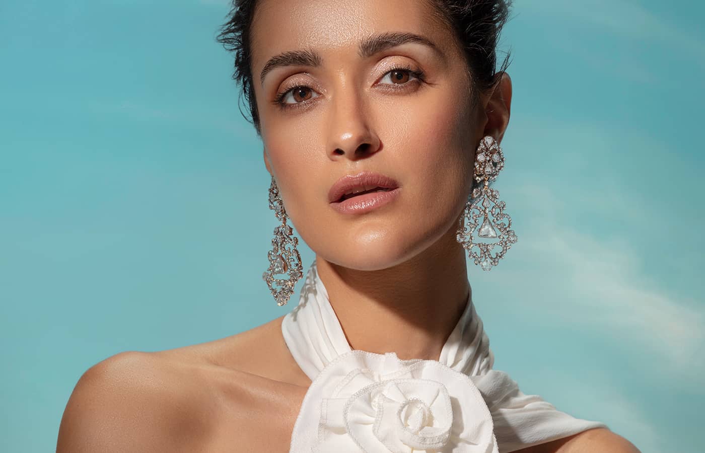  The Cadre de Miroir earrings by Alok Lodha featuring rose-cut diamonds