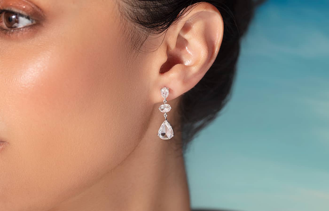  High Jewellery drop diamond earrings by Alok Lodha