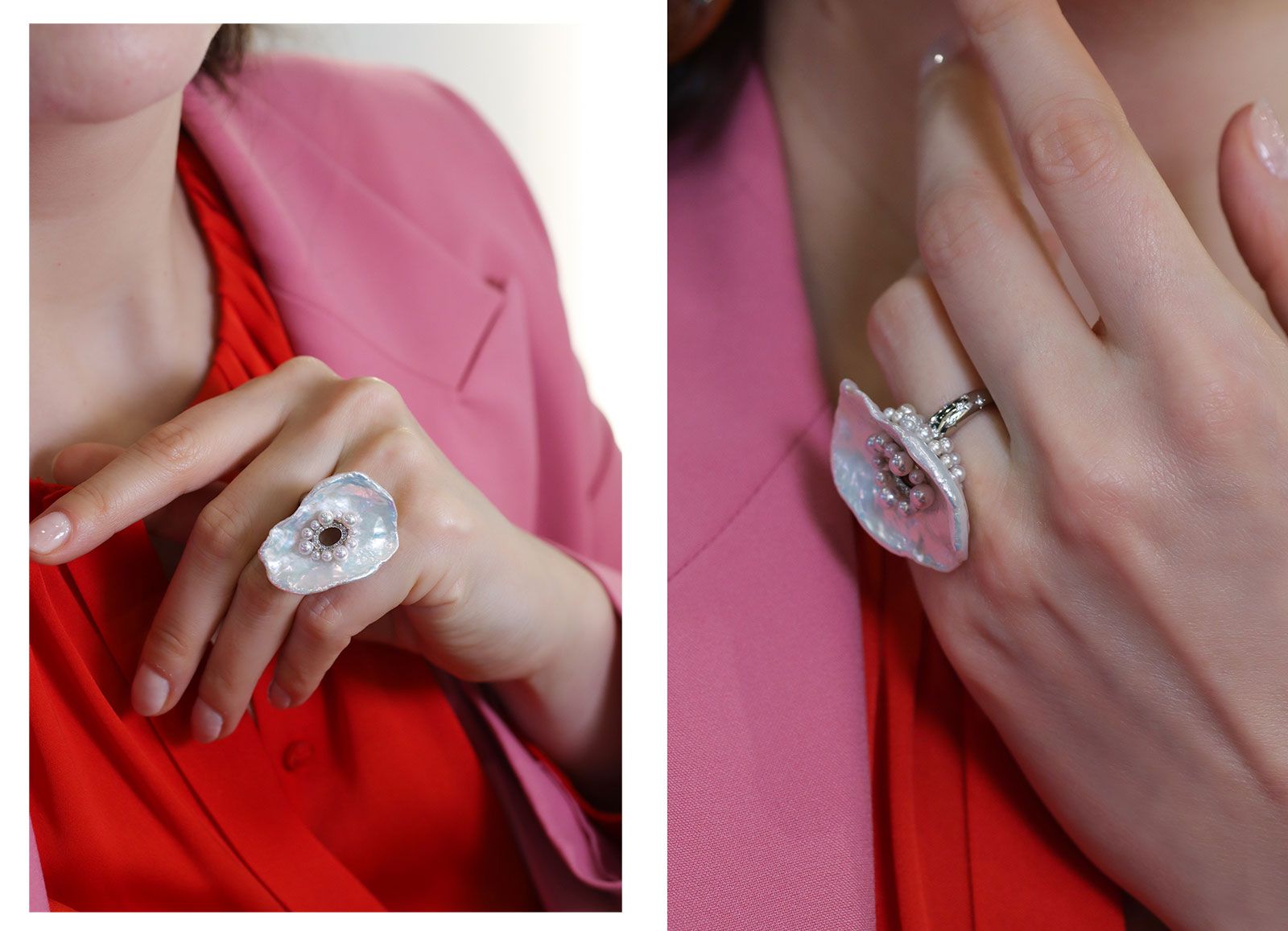 Sean Gilson pearl and diamond ring 