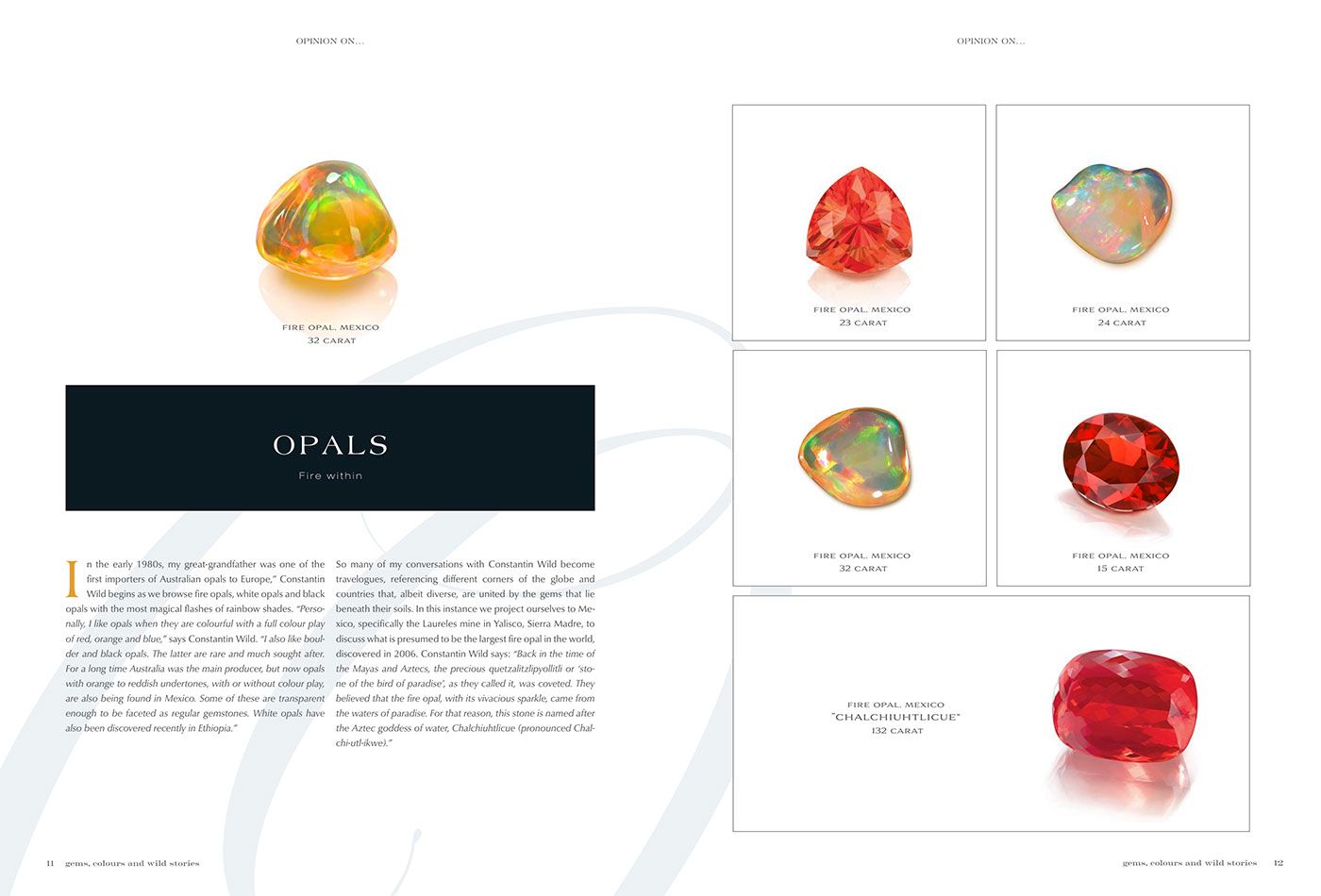  The chapter written by me explores different gemstones such as the Opal family