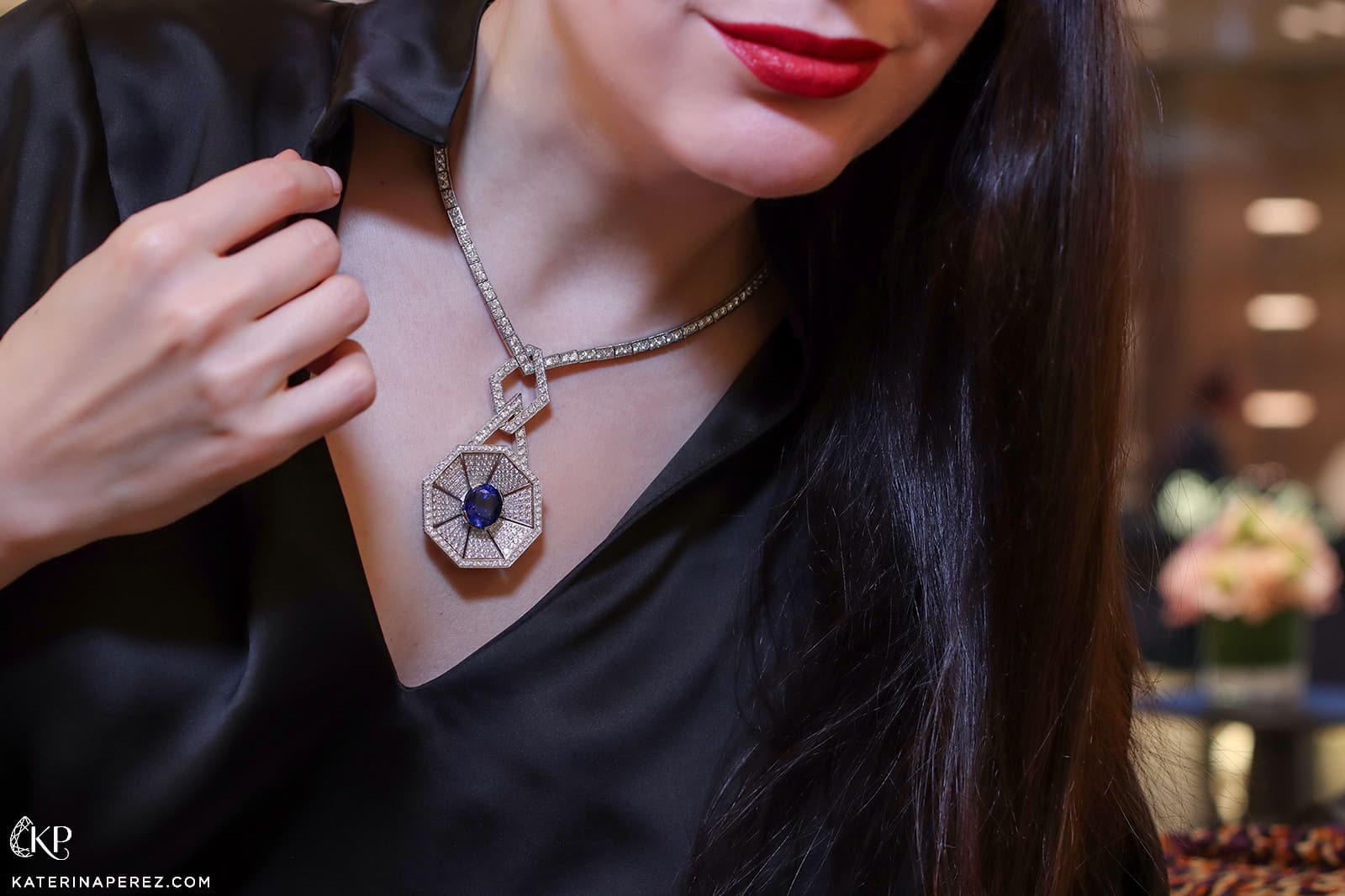  The Bucherer High Jewellery Necklace is reminiscent of the Water Tower of the Chapel Bridge of Lucerne, the home of Maison Bucherer Fine Jewellery
