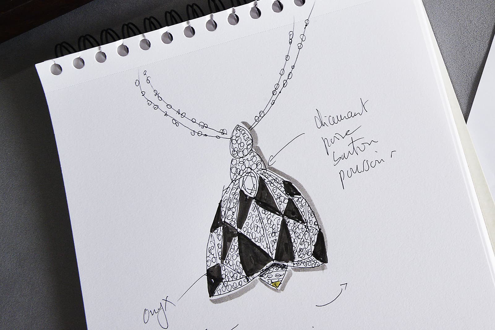  Sketch of the Black Bee Prestige Guerlain Perfume Bottle by Lorenz Bäumer & Baccarat