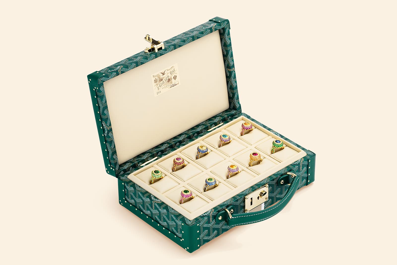 Maison Mellerio x Goyard ring trunk 