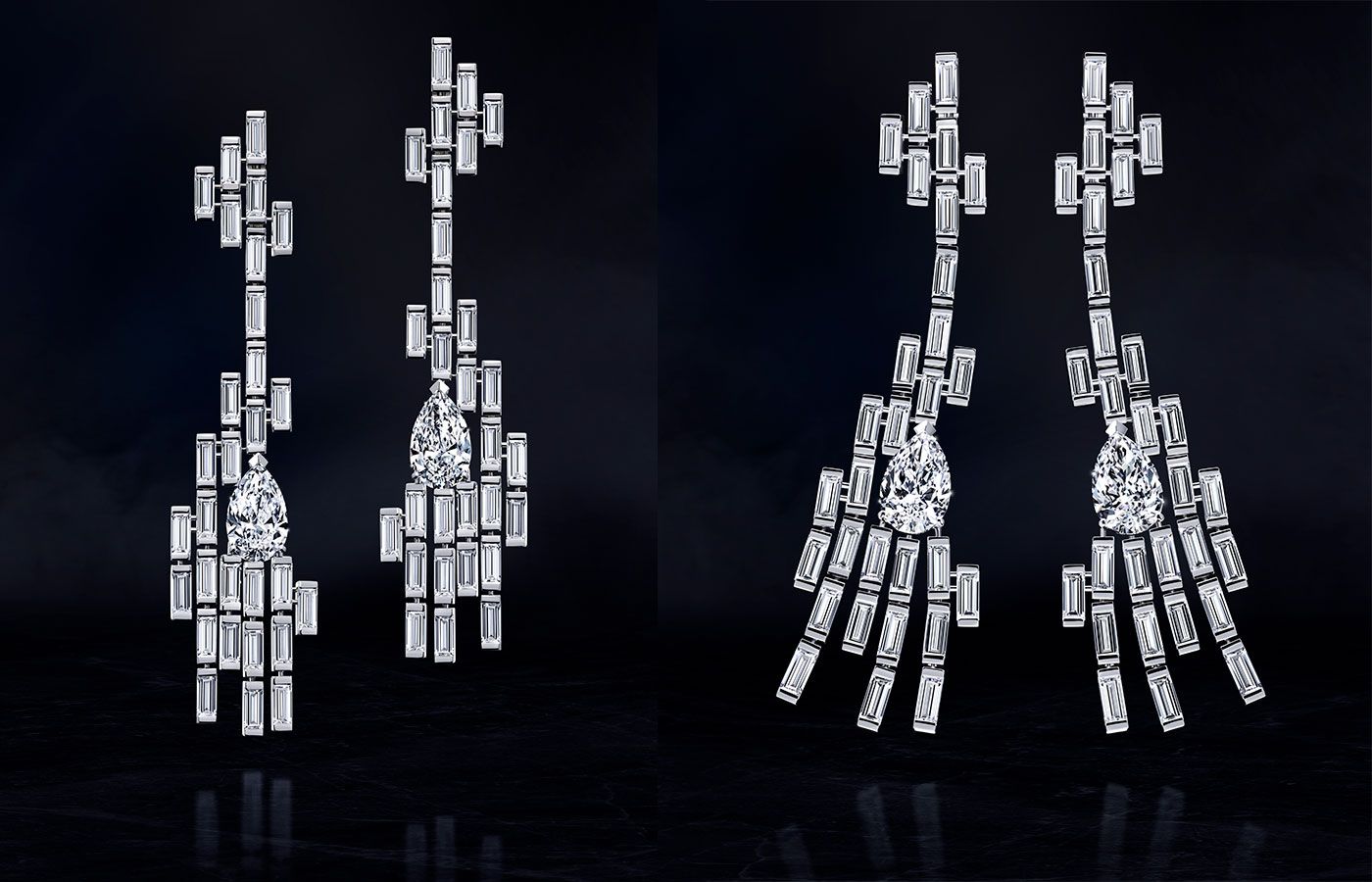  Bucherer Fine Jewellery diamond High Jewellery earrings in white gold and diamond
