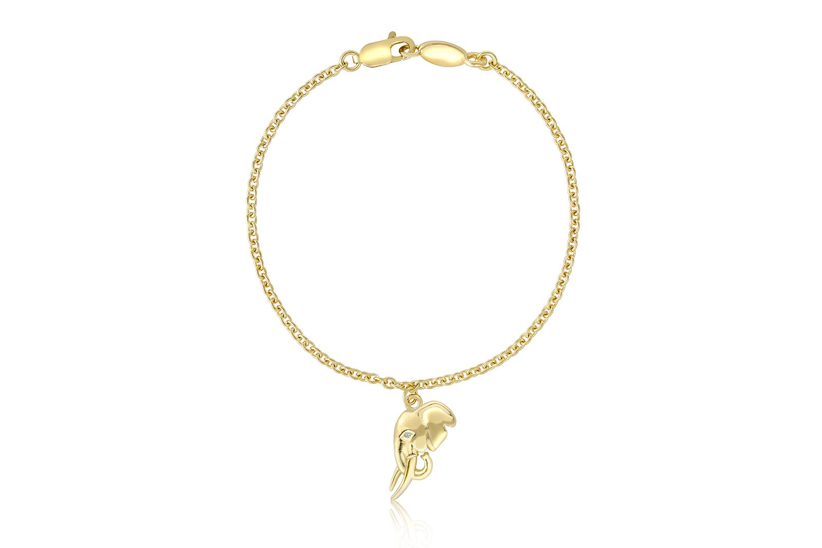  Patrick Mavros gold and diamond bracelet from the Tusk collection