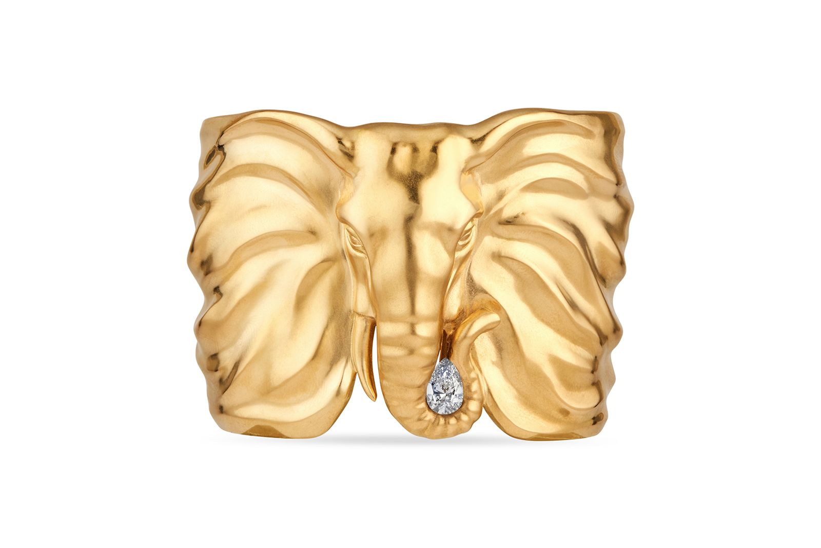  Mazarin Elephant Cuff bracelet in gold and diamond from the Elephant collection