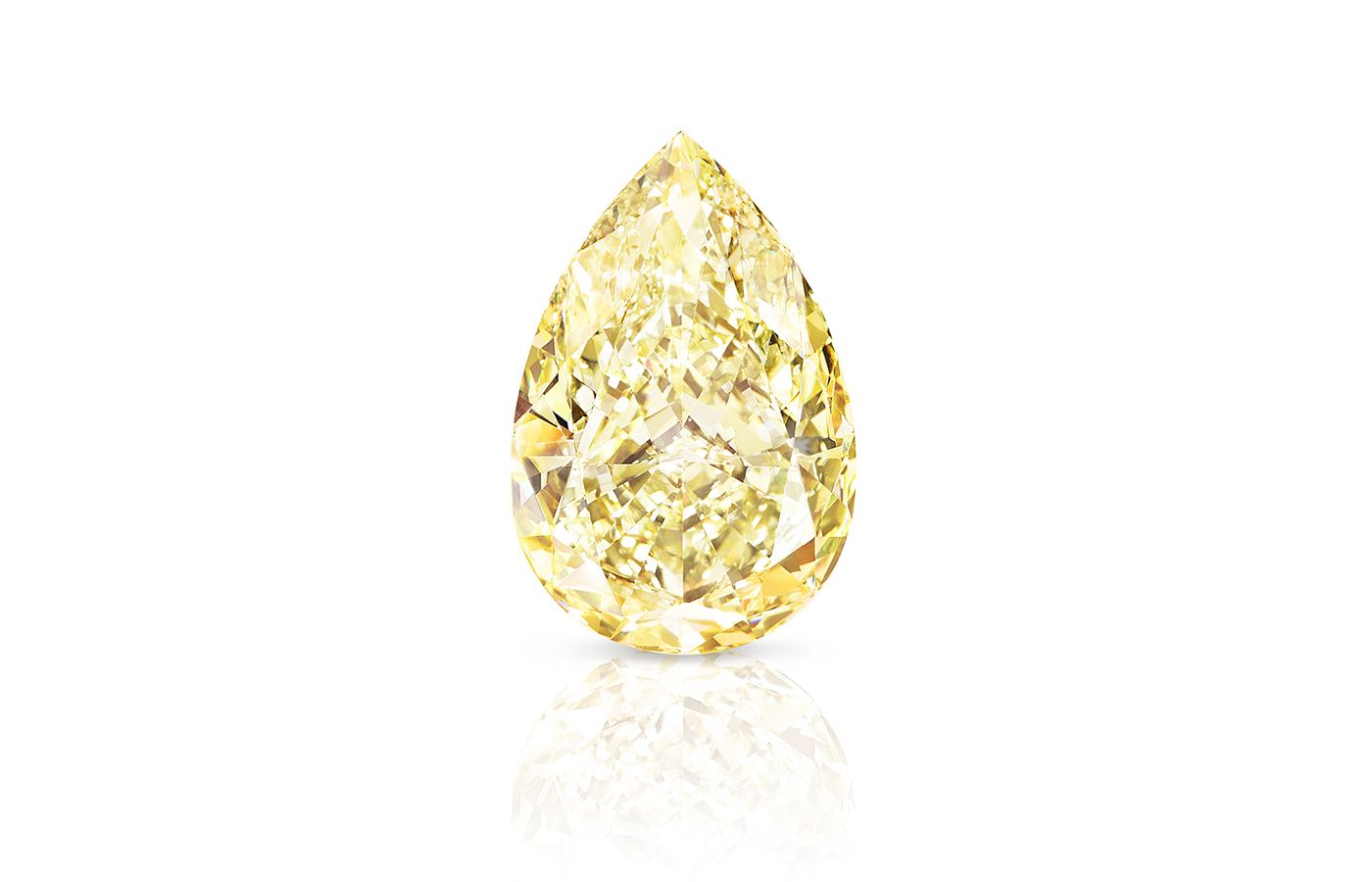 The cut and  polished 709-carat yellow Peace Diamond