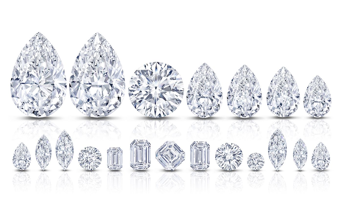  The 493-carat Letšeng Legacy Diamond was cut into into 20 smaller diamonds