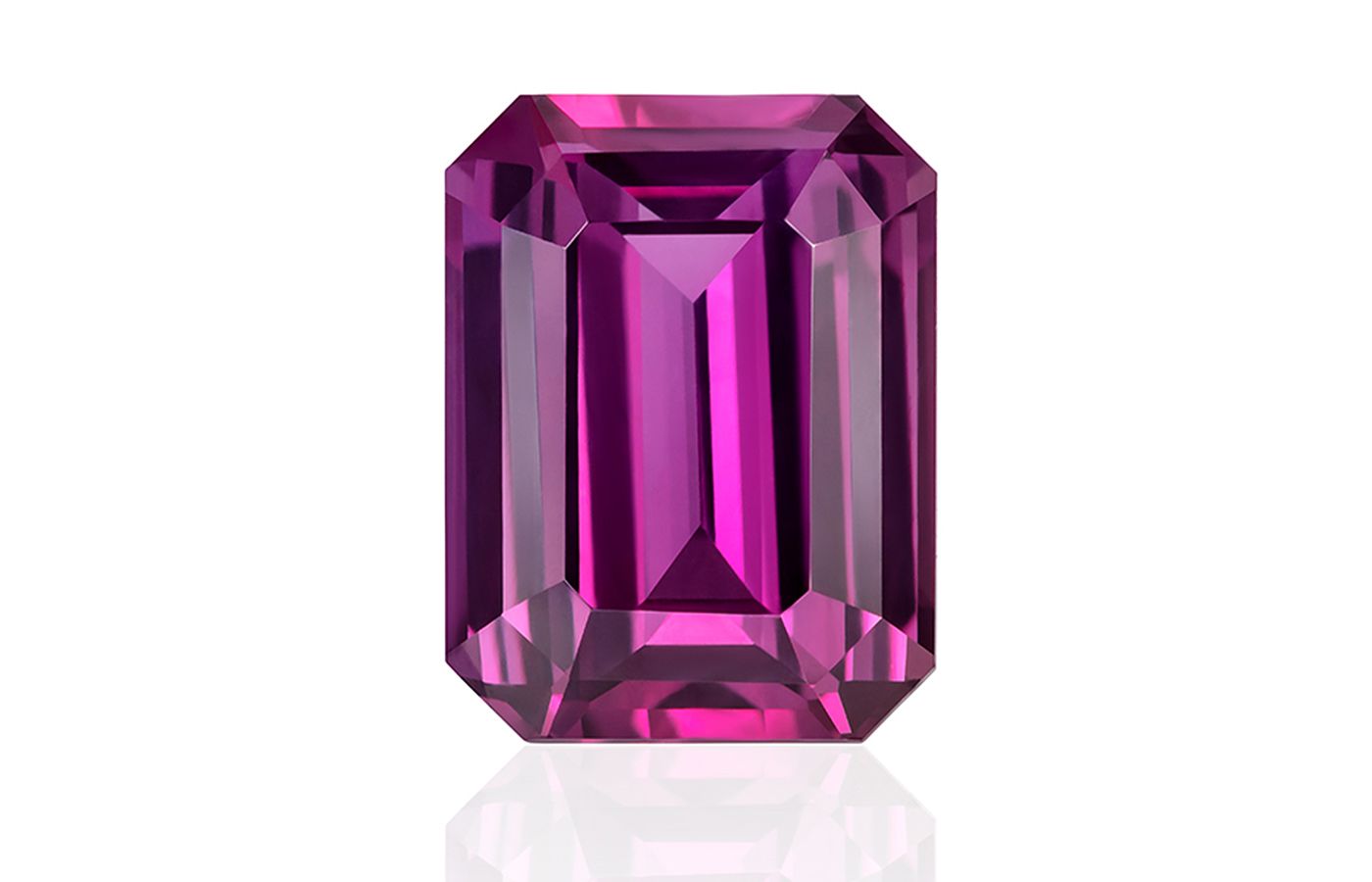  An emerald-cut purple sapphire from Constantin Wild 