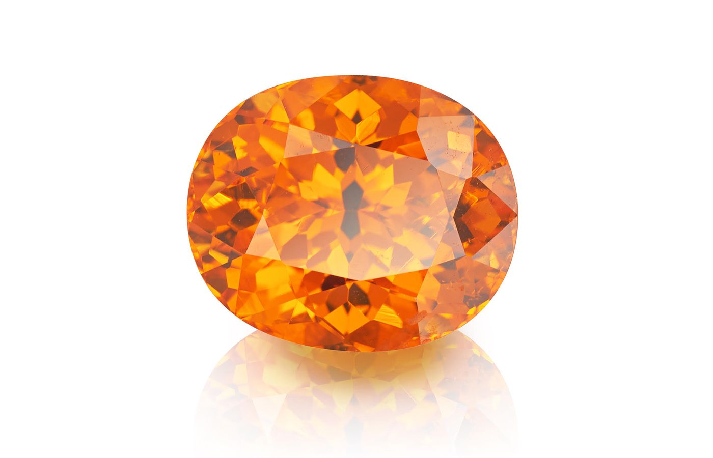 A beautiful orange Mandarin garnet from Constantin Wild 