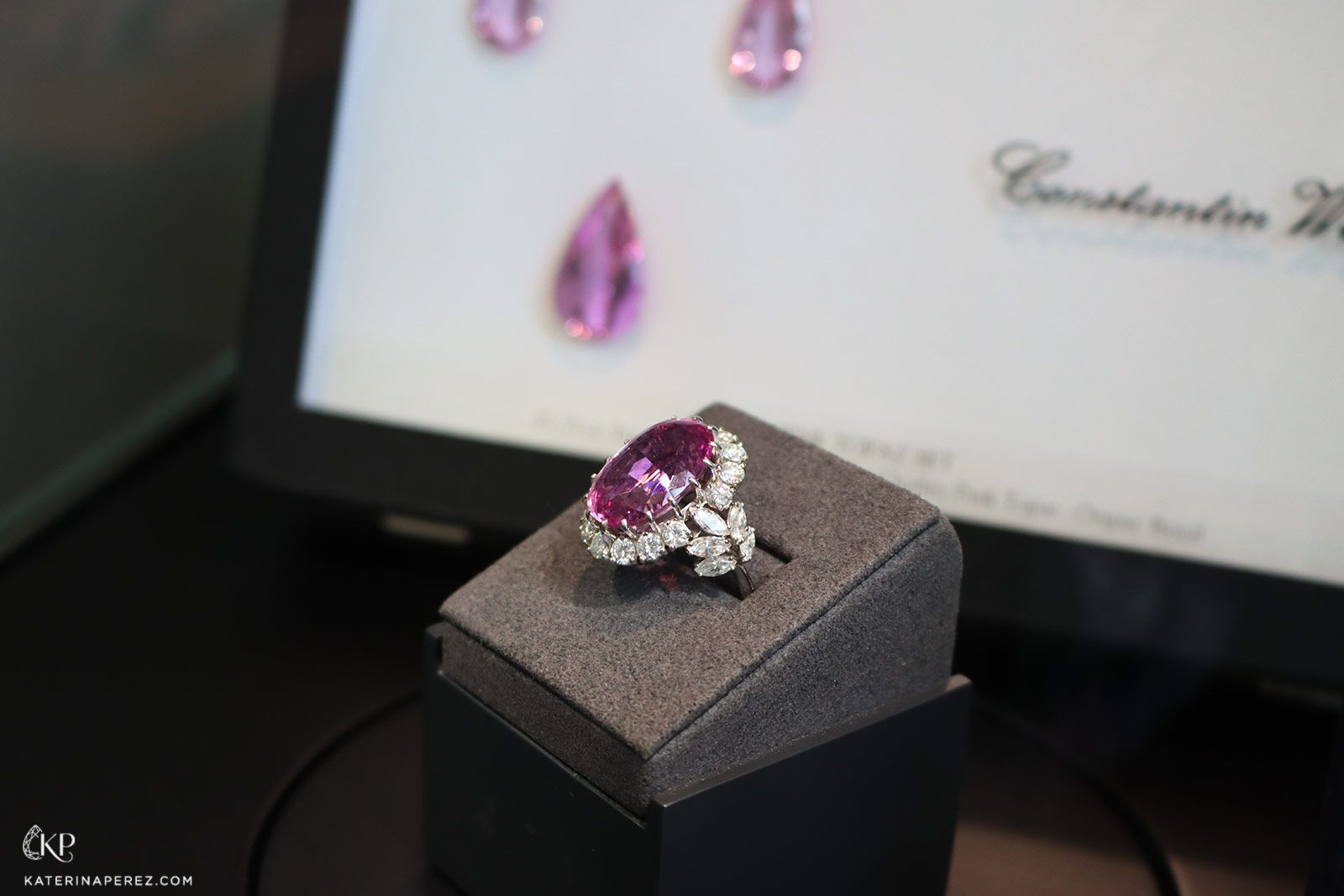  Finished coloured gemstone and diamond jewels presented by Constantin Wild