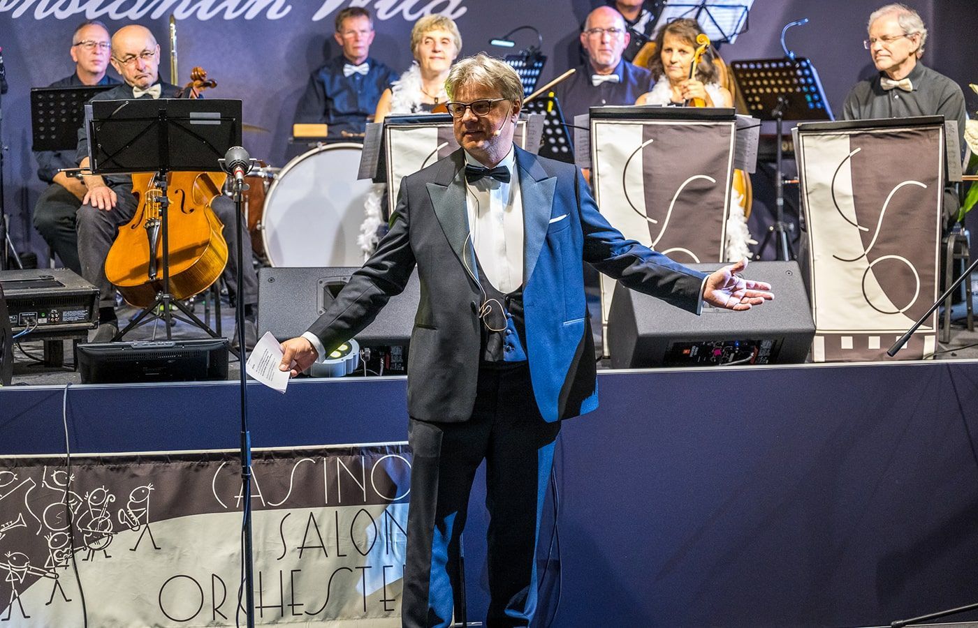 Constantin Wild takes to the stage at his business' 175th anniversary celebrations
