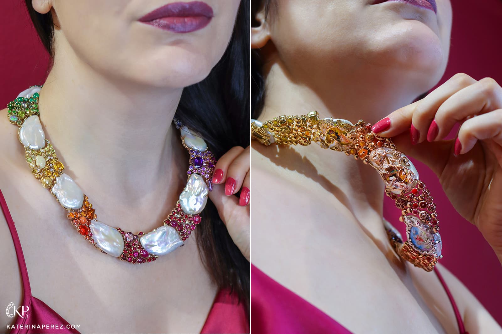  The 'double face' Harem's Garden High Jewellery necklace by Alessio Boschi