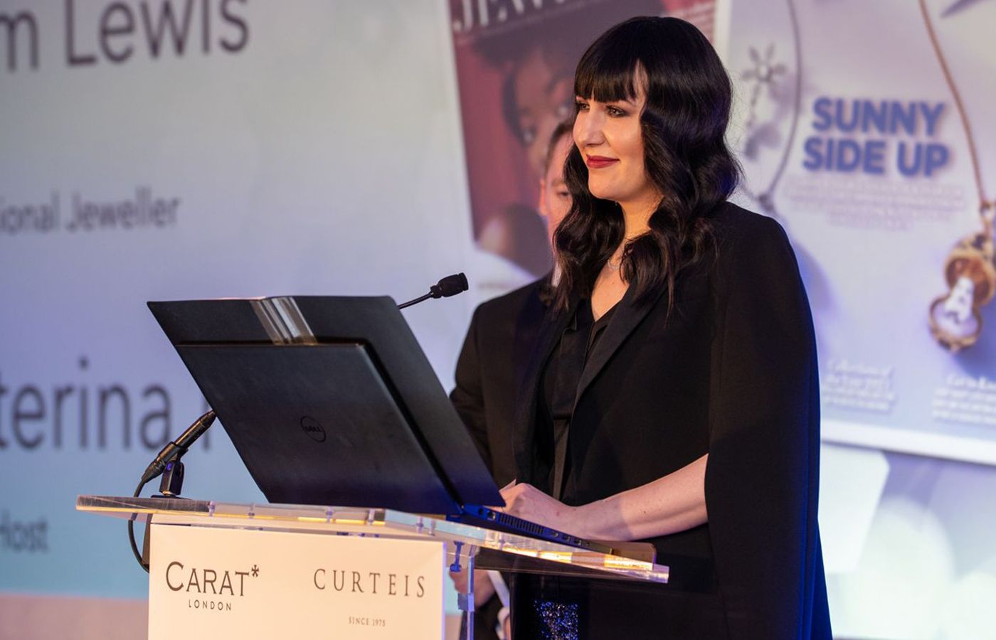  Katerina Perez co-hosts the Professional Jeweller Awards 2021 in London
