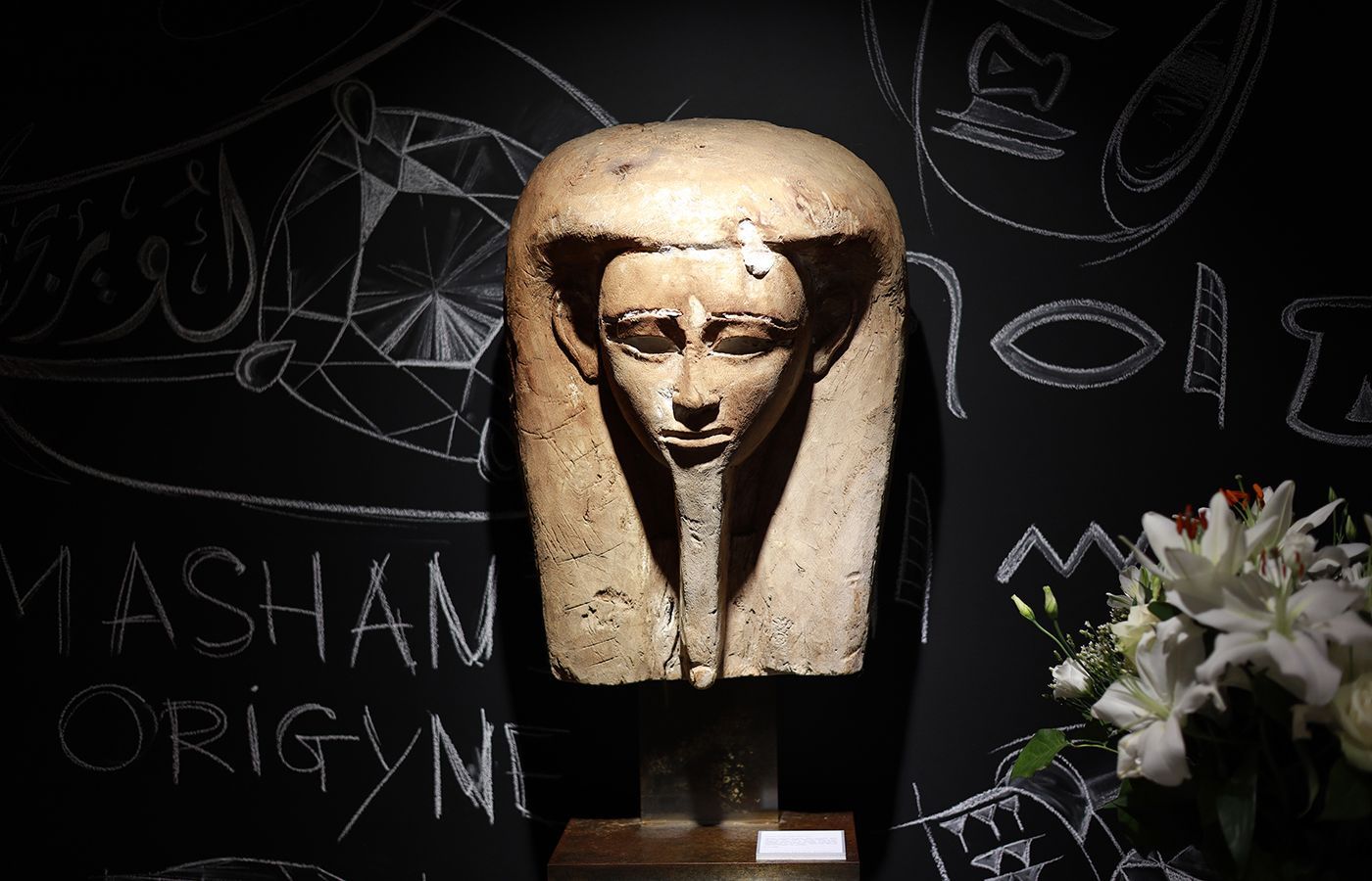   Historical artefacts on display at the Philippe Guilhem Mashandy boutique in Megève, France