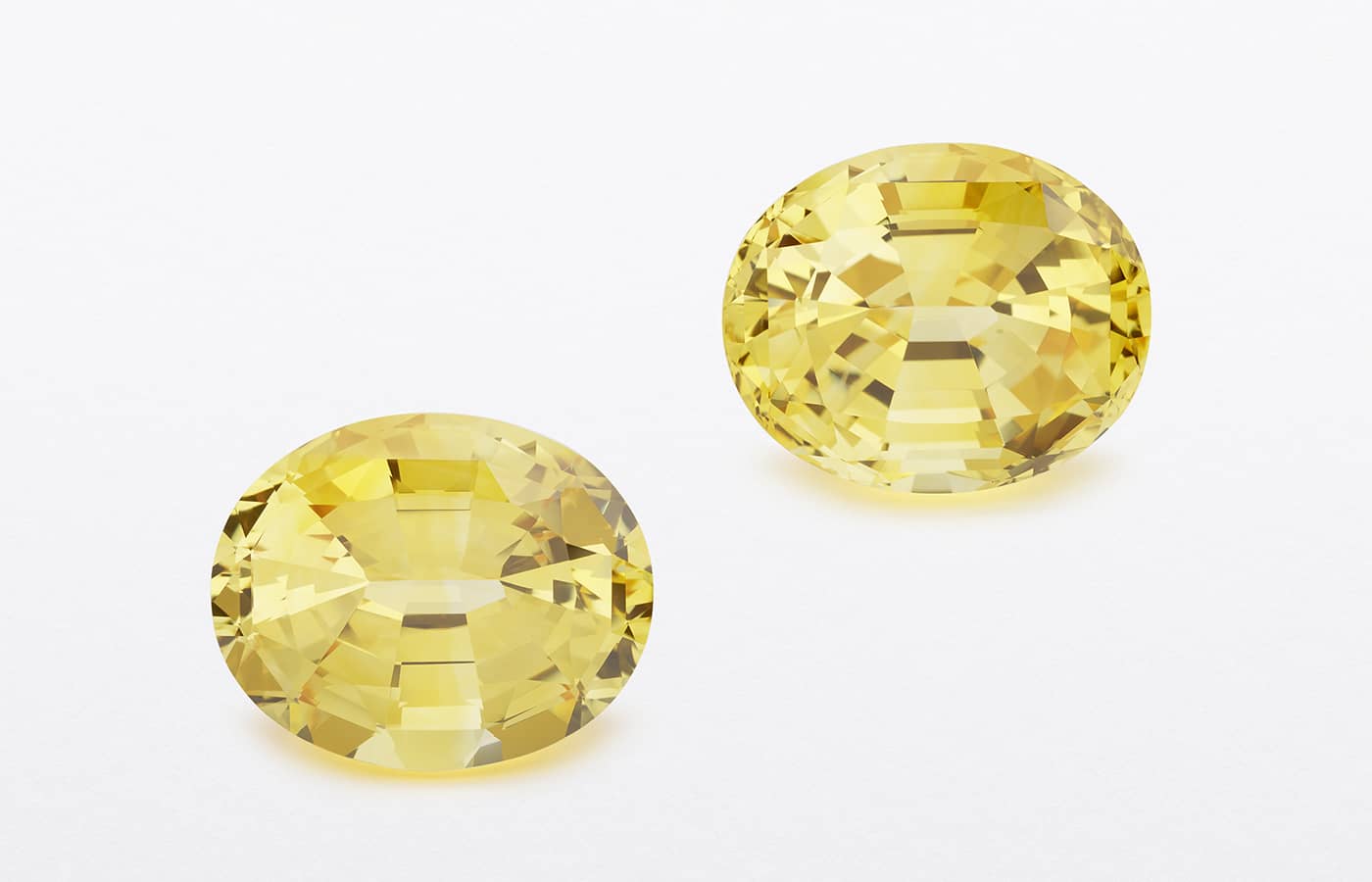 Chopard Sapphires with a Sunny Glow loose 151.19-ct and 137.70-ct oval-cut Ceylong sapphires of from the Exceptional Gemstone High Jewellery collection