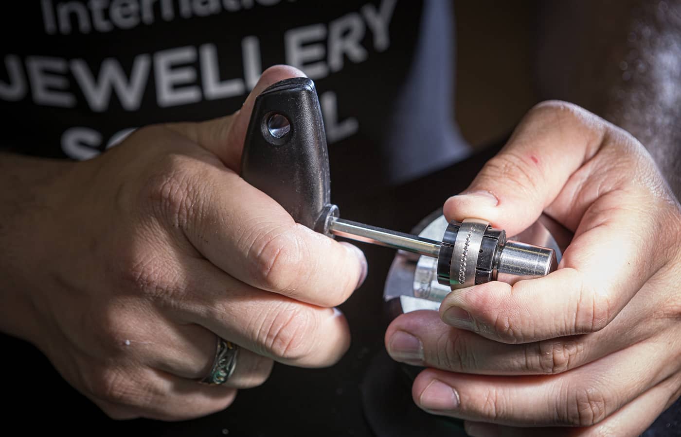  Students at the International Jewellery School in St Petersburg are taught how to make pieces of jewellery by hand