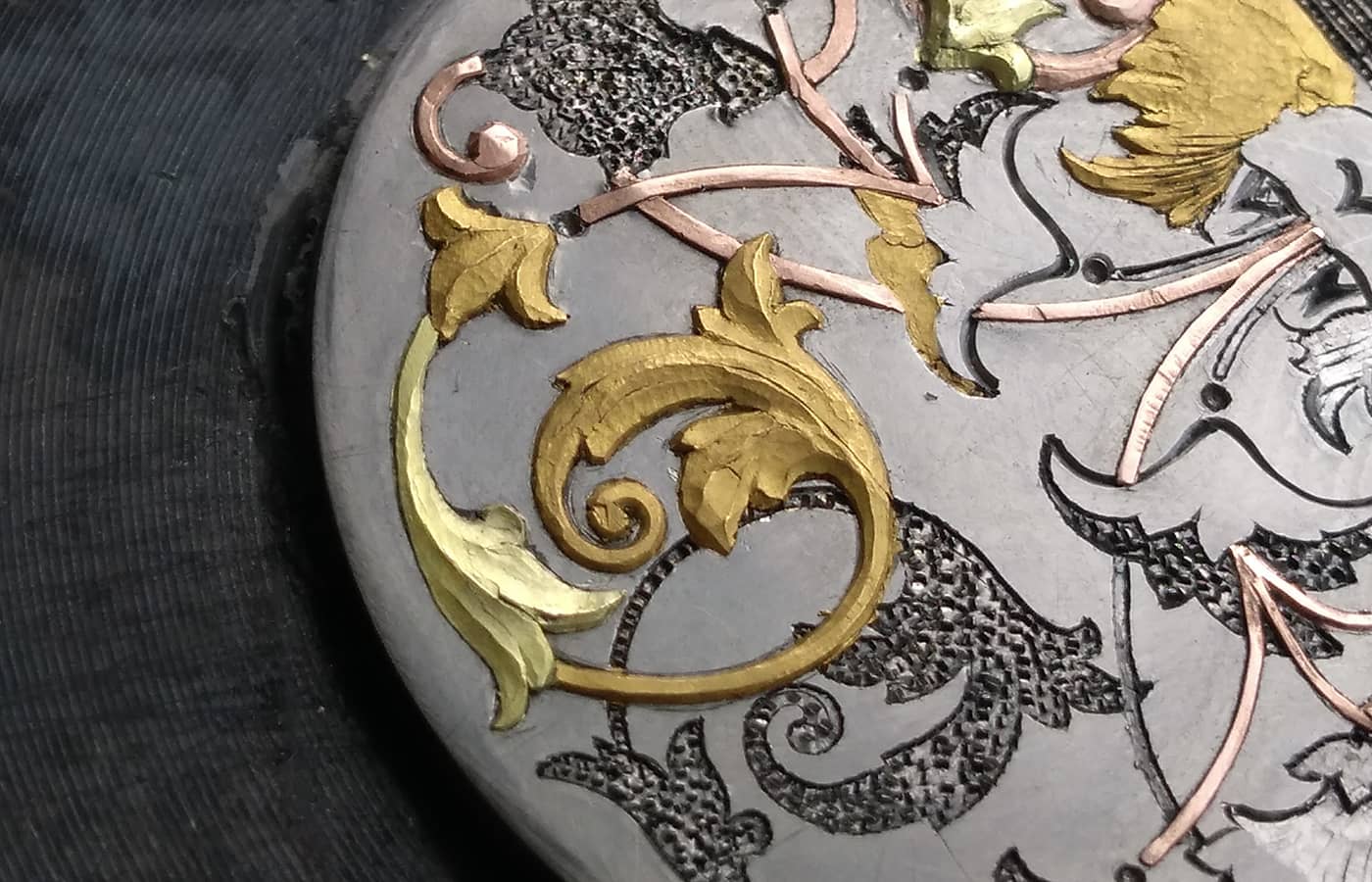  Deep relief engraving underway at the International Jewellery School in St Petersburg