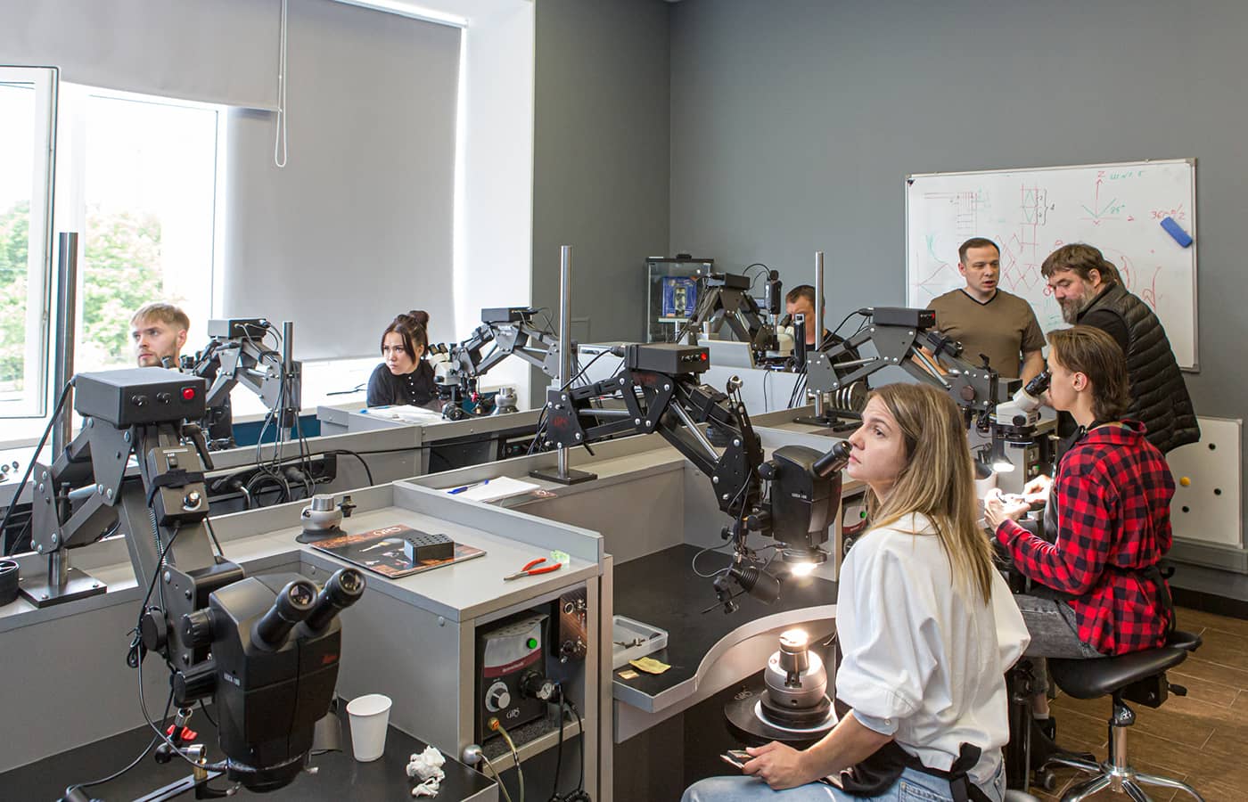  Students participate in a skills building class at the International Jewellery School in St Petersburg