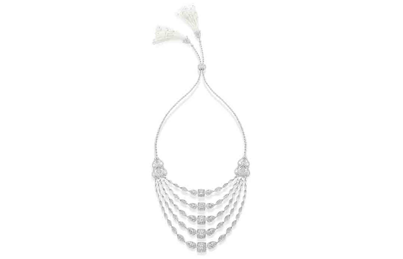  Boucheron New Maharani Cristal necklace in white gold, rock crystal and diamond