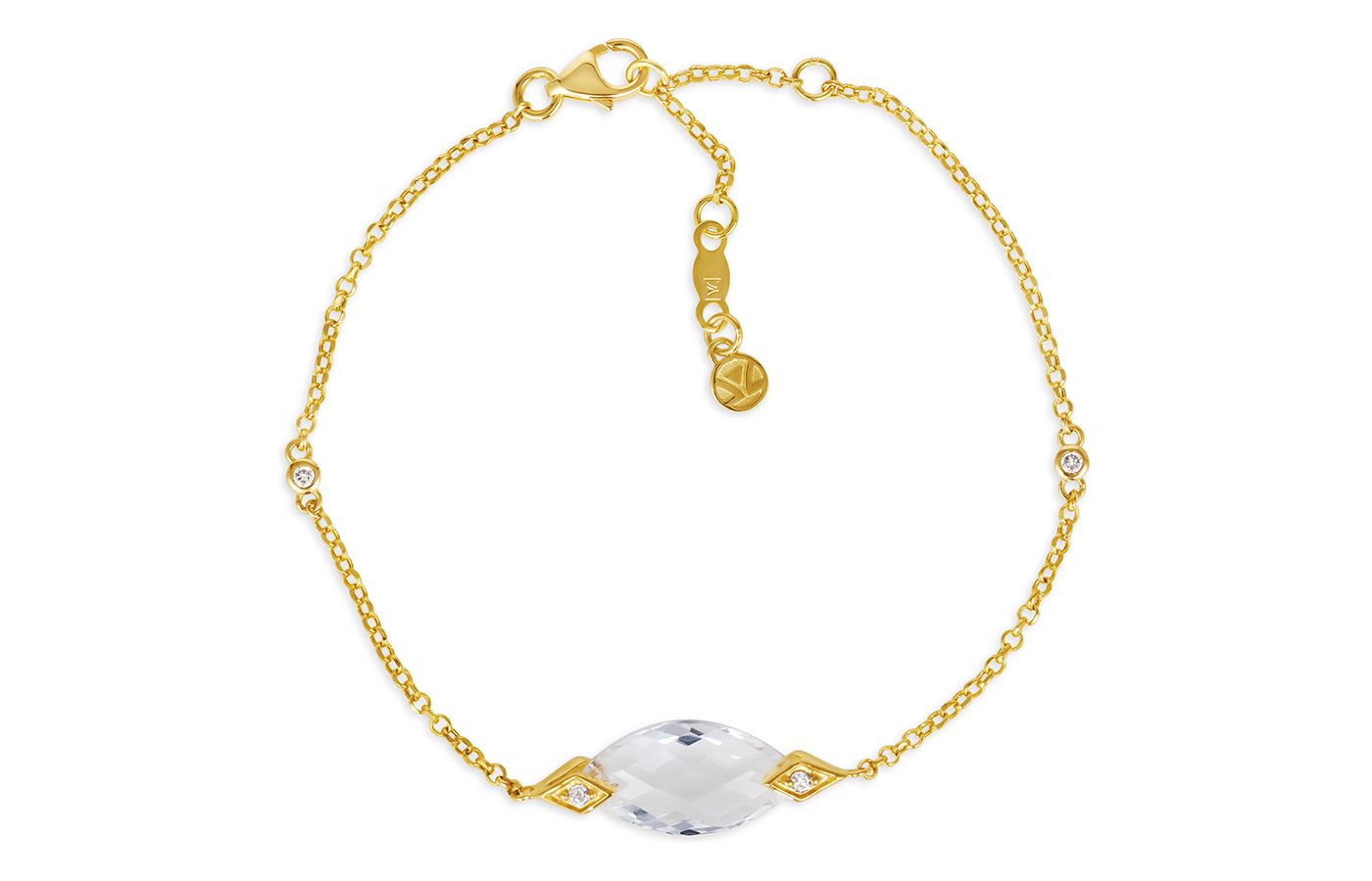  Le Vian bracelet in gold, rock crystal and diamond