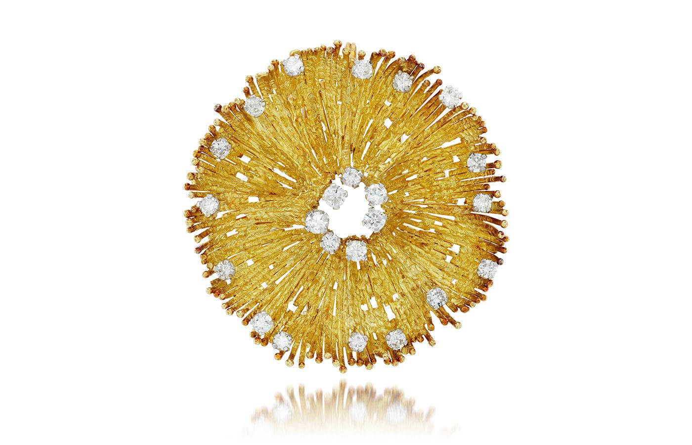  1960s diamond brooch pendant by Andrew Grima