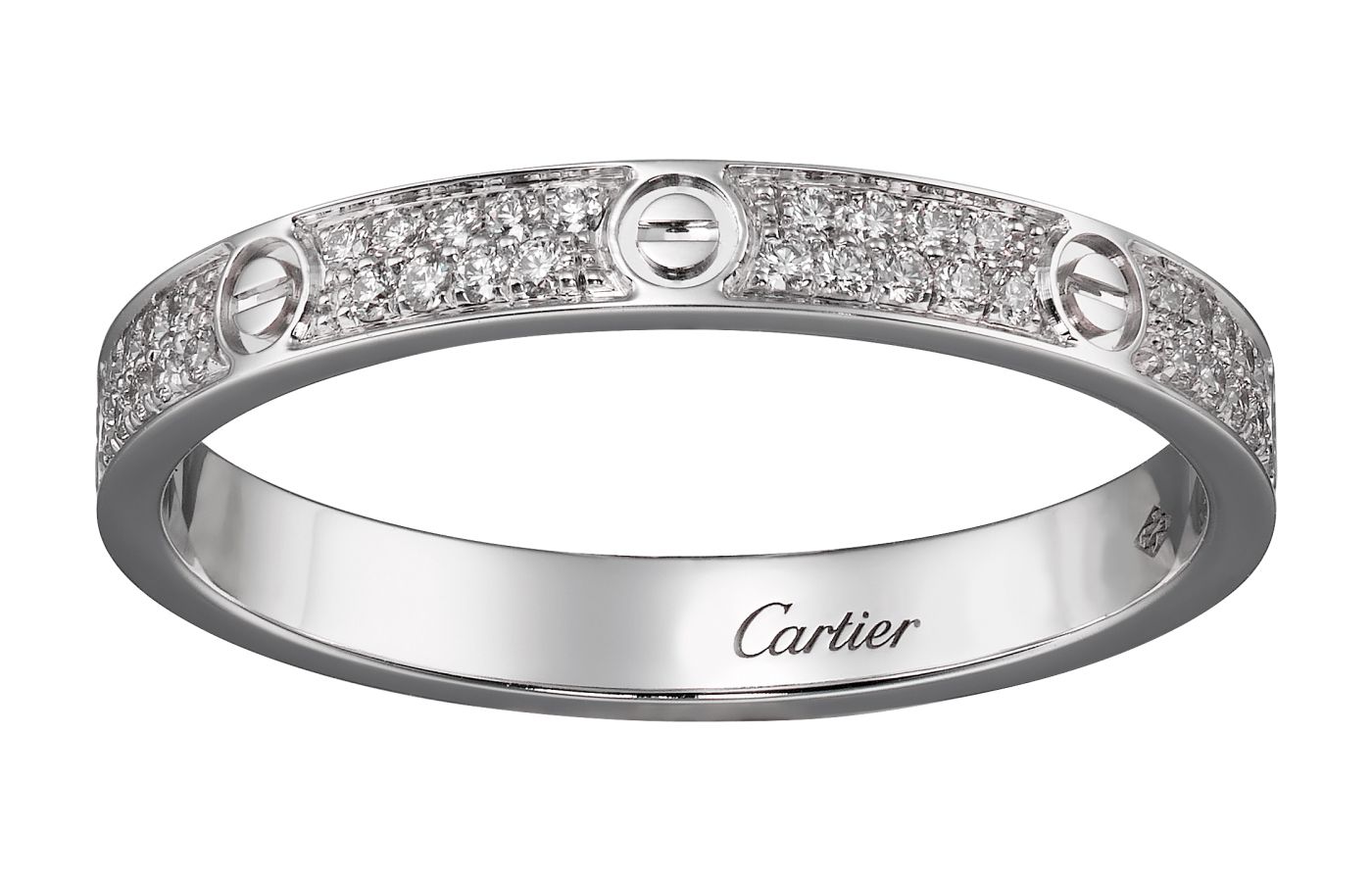  Cartier Love ring with diamonds worn by Meghann Fahy at the SAG Awards 2023