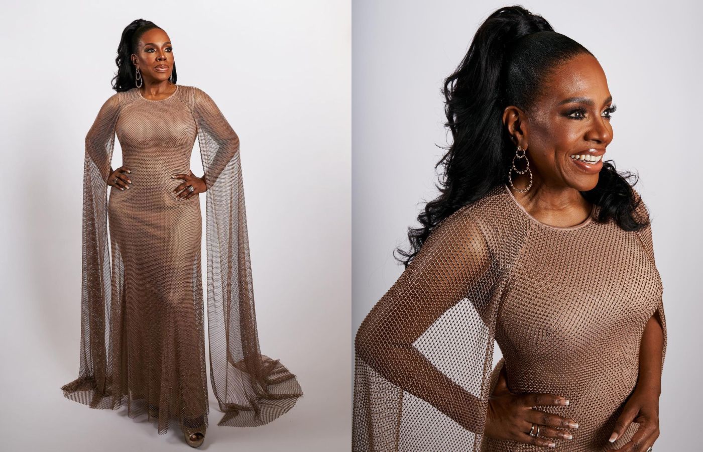  Sheryl Lee Ralph at the SAG Awards 2023 wearing a pair of diamond earrings by Fernando Jorge 