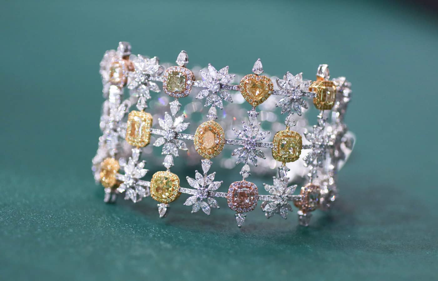  Anan Jewels multicoloured diamond bracelet