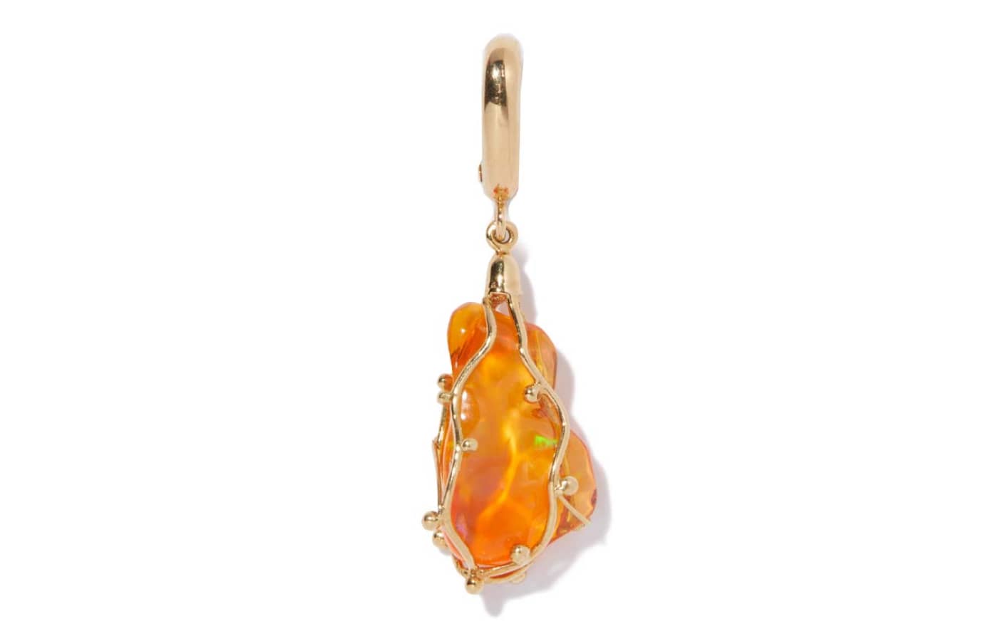  Milamore Fire Opal pendant in gold and fire opal