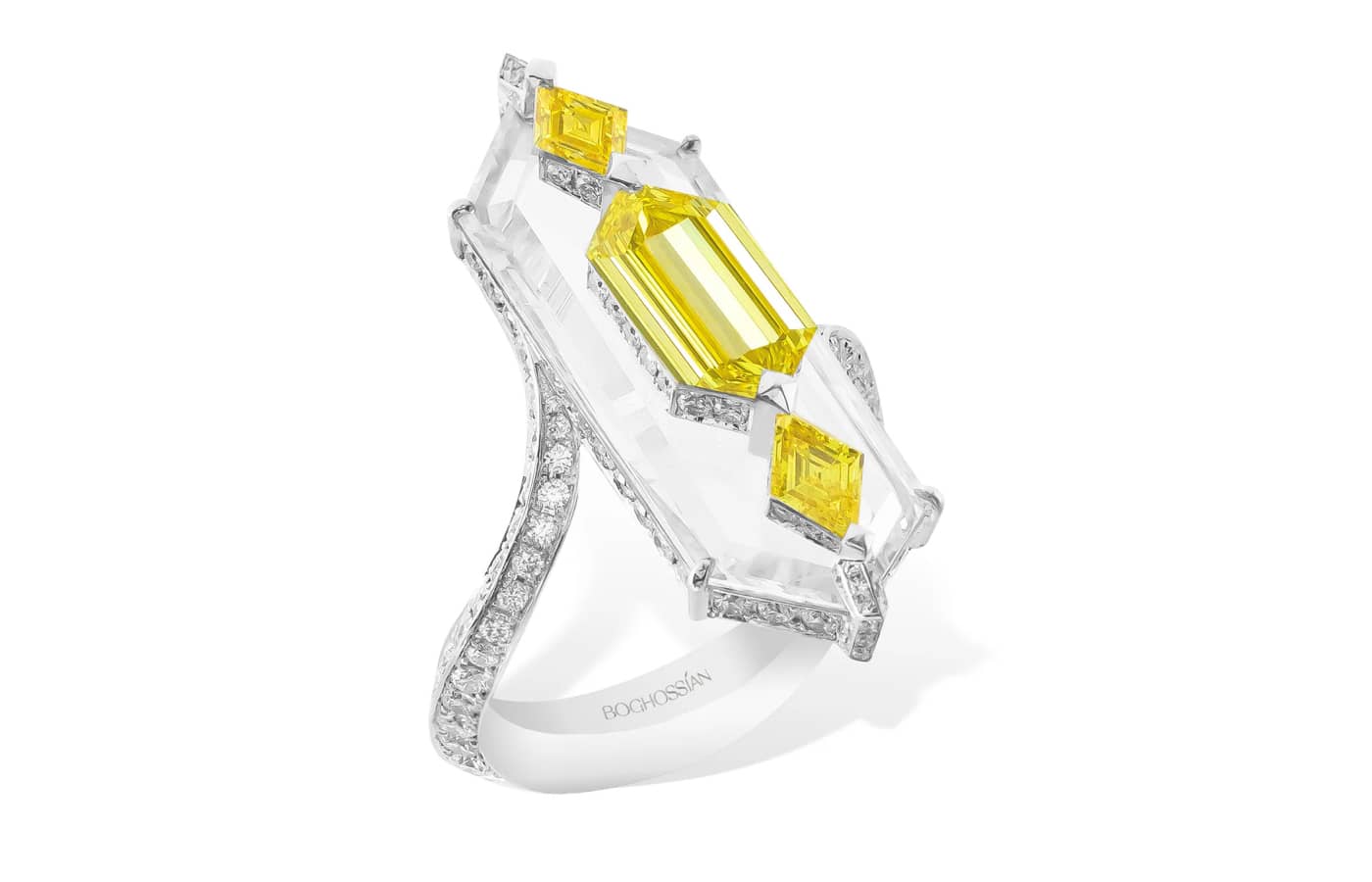  Boghossian white gold and diamond ring