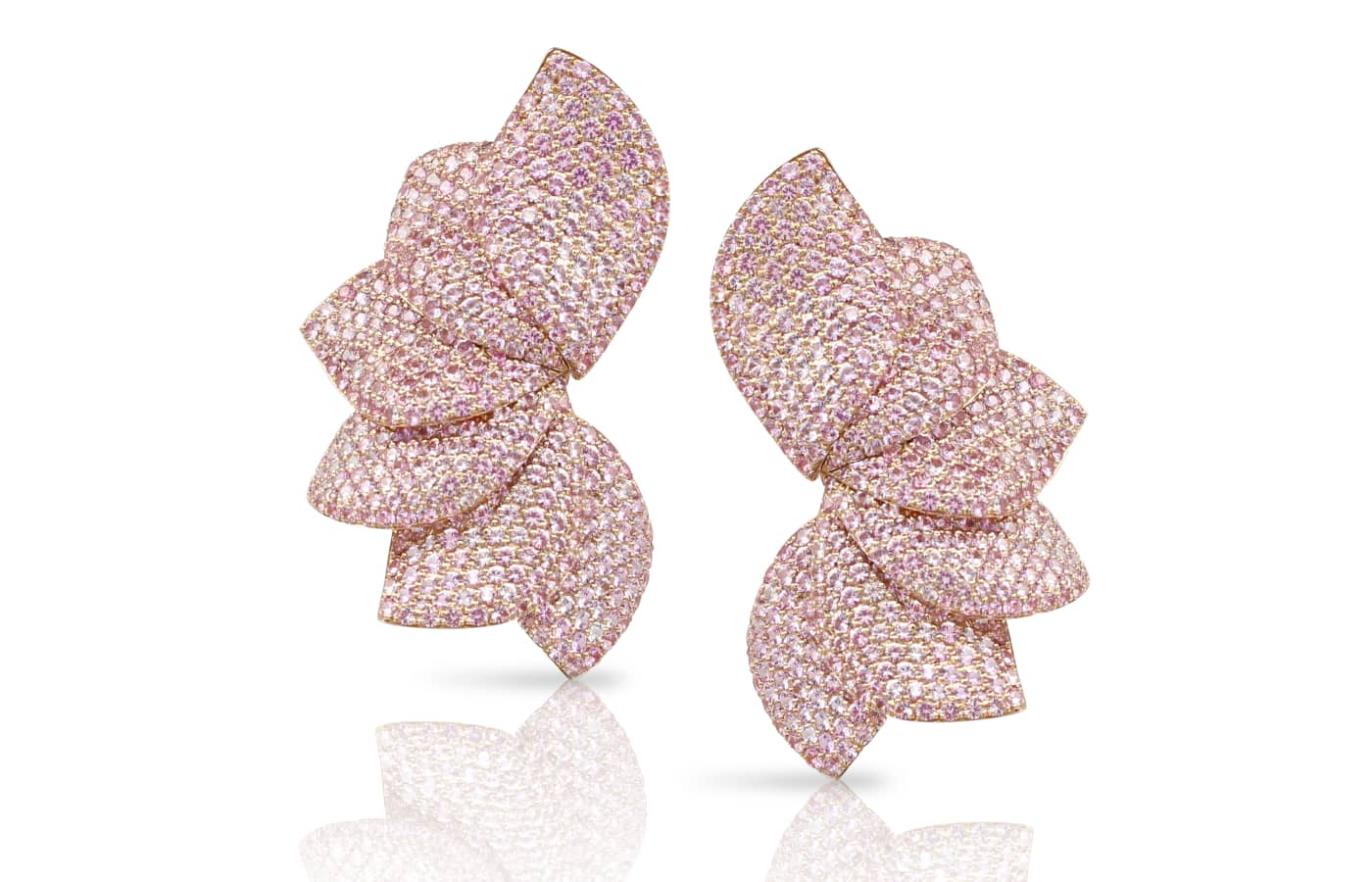  Aleluia' Pink Aura earrings by new Haute Jewels Geneva exhibitor for 2023, Pasquale Bruni