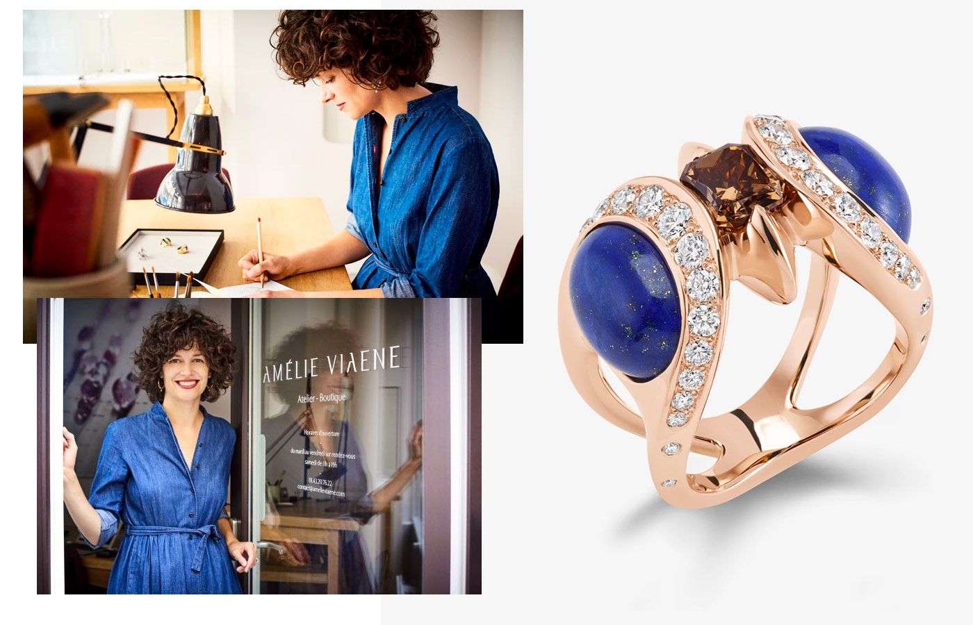 Custom-made Venera ring by Amelie Viaene 