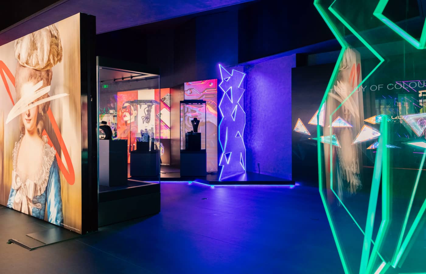  Light show display at The Joy of Colour Exhibition at The Shenzhen Jewelry Museum in China