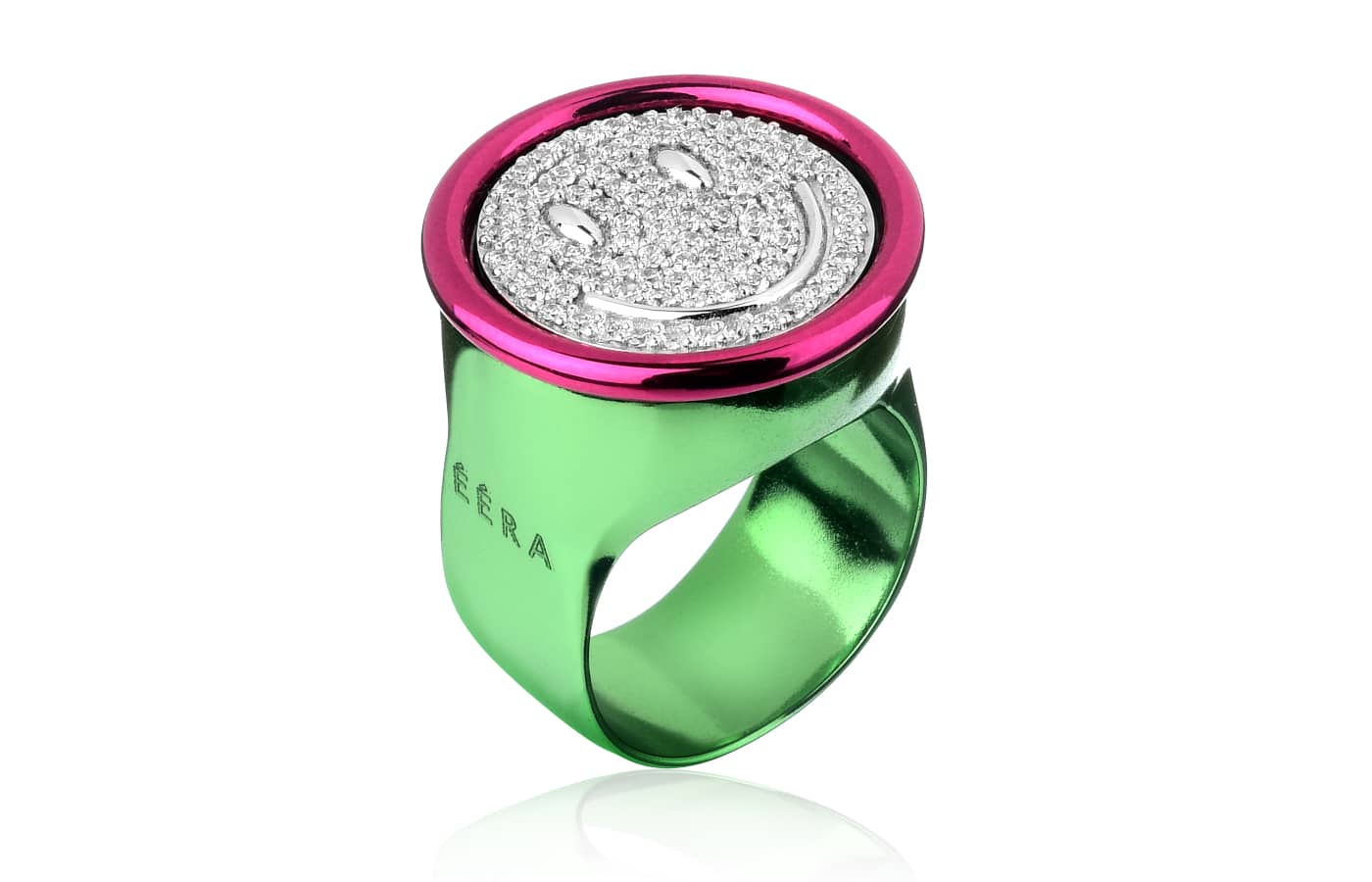 EERA ring in white gold, rhodium and diamond