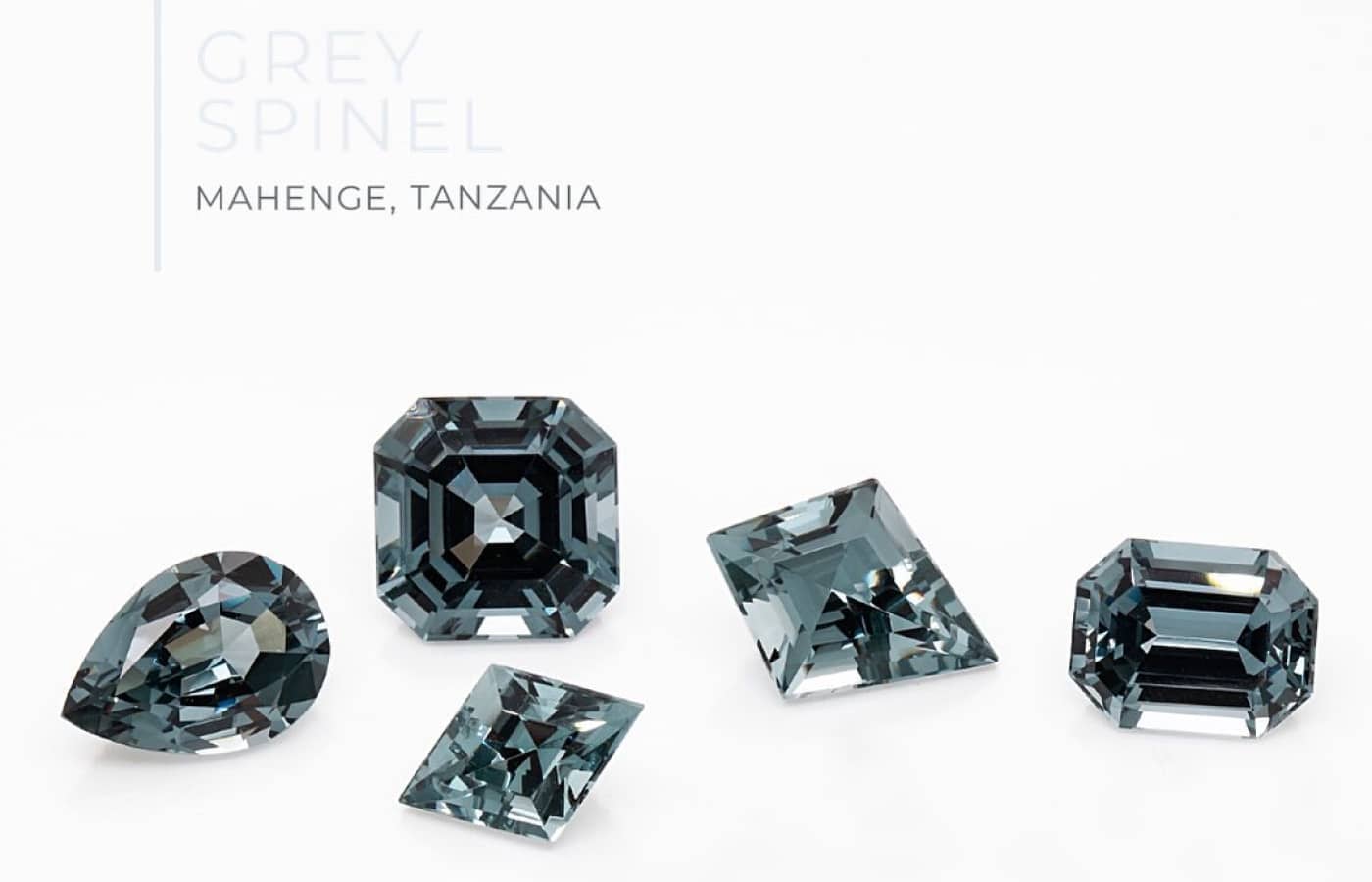 Gemhype's new collection of grey spinels from Tanzania, Mahenge