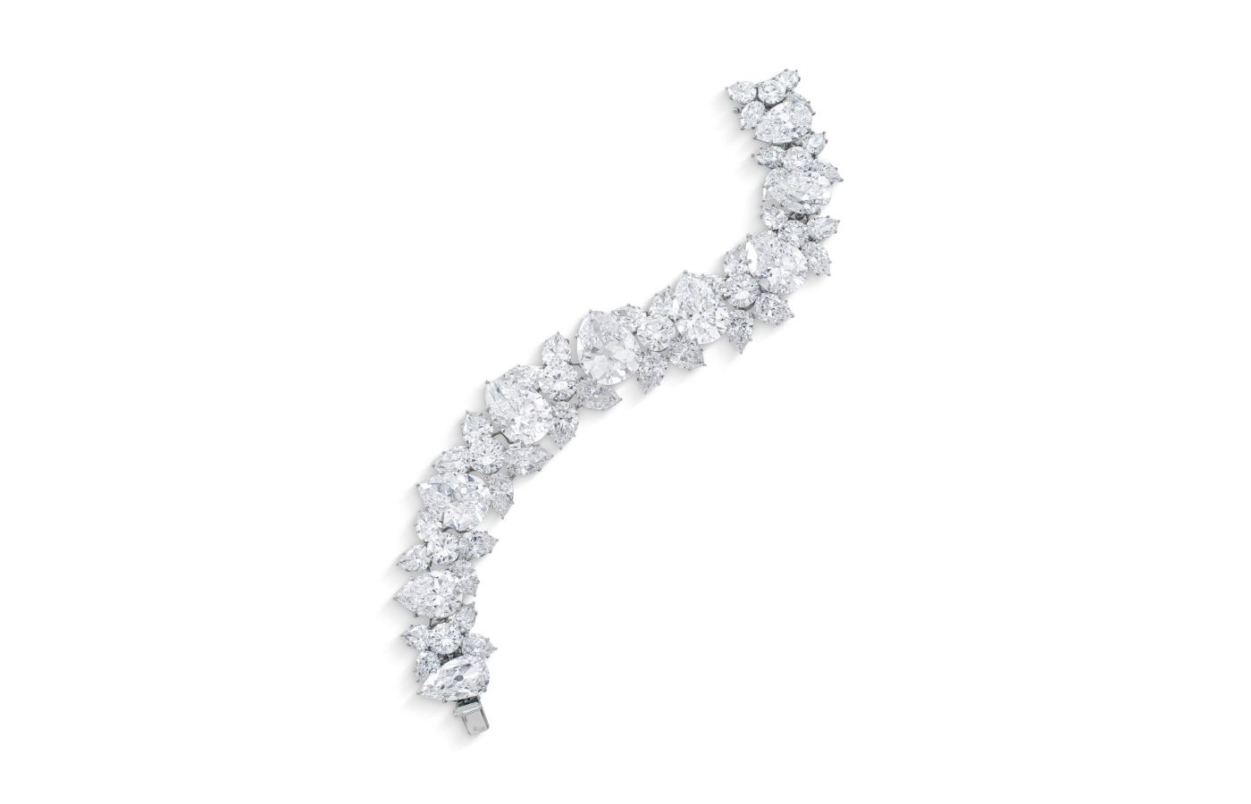 Harry Winston  pear-shaped and round brilliant-cut diamond bracelet – Included in the Christie’s The World of Heidi Horten: Magnificent Jewels Part I auction
