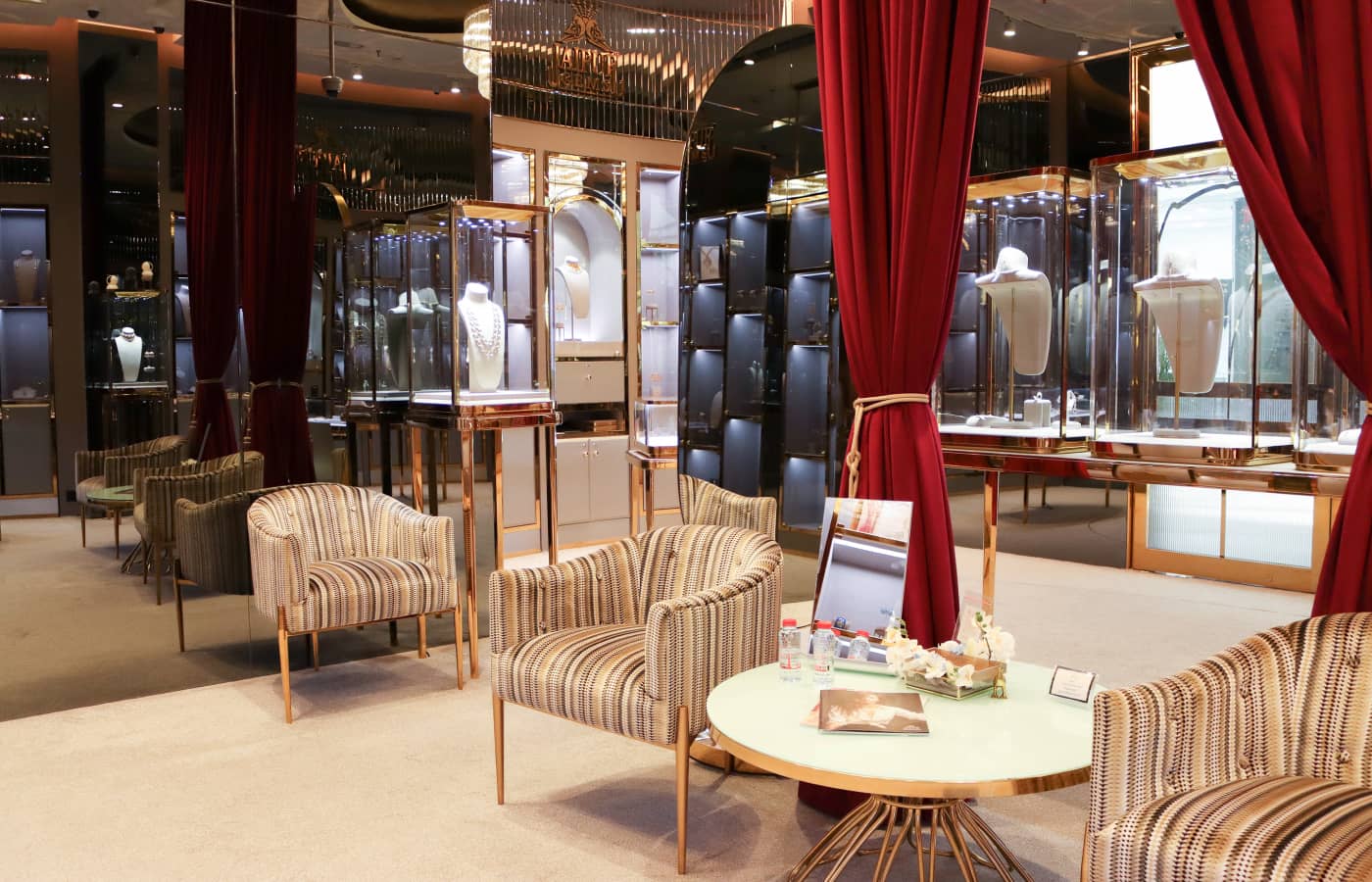  A closer look at the luxurious furnishings inside the new Jaipur Gems boutique in the Galleria Mall in Dubai