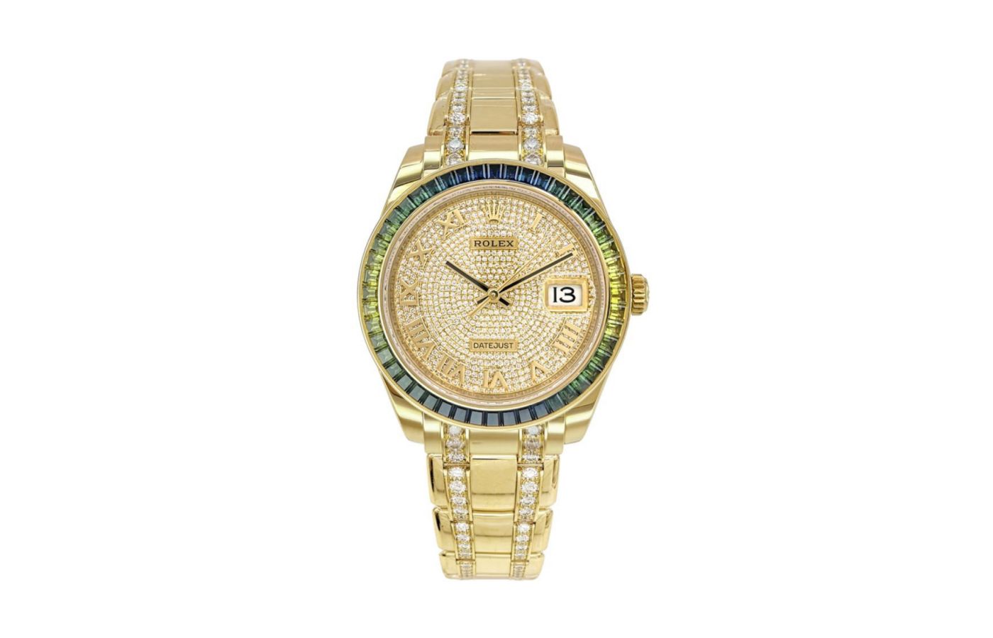  Rolex Pearlmaster pave diamond watch available on Theodore & C.