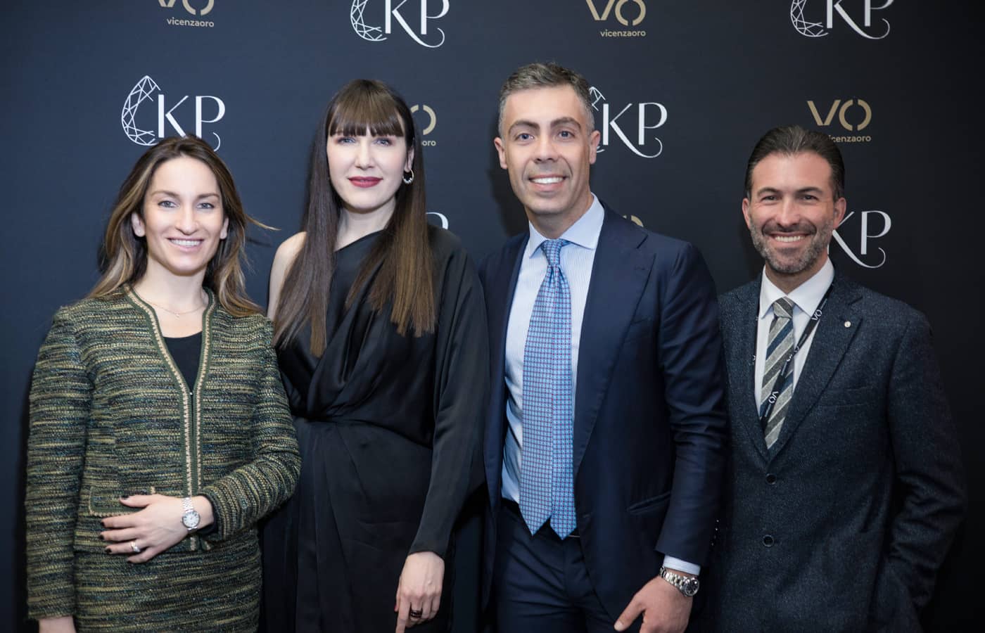  Katerina Perez with guests at Vicenzaoro in January 2023 to celebrate the 10th anniversary of KaterinaPerez.com