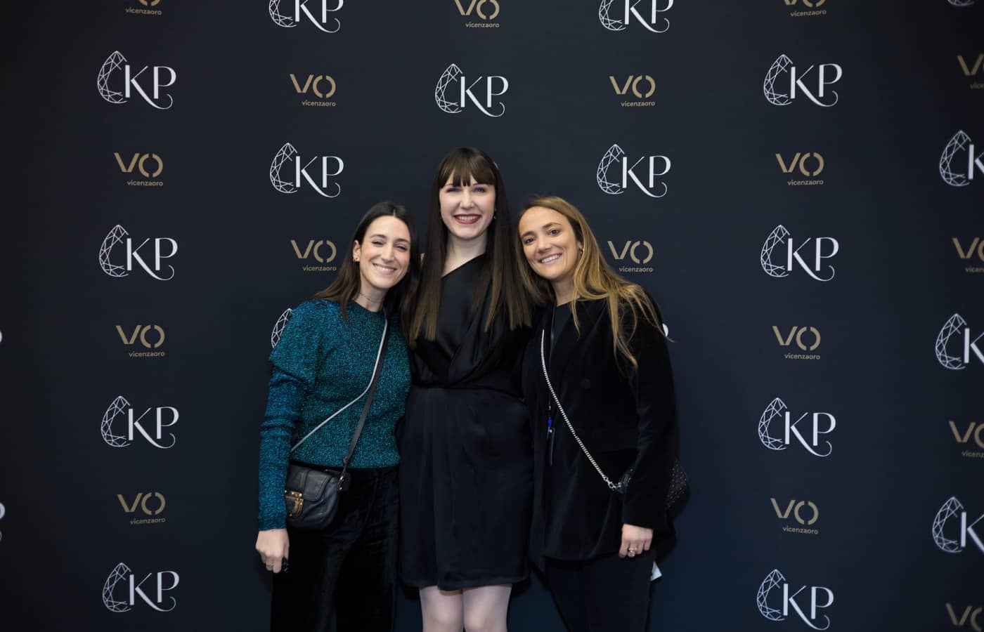  Katerina Perez with guests at Vicenzaoro in January 2023 to celebrate the 10th anniversary of KaterinaPerez.com