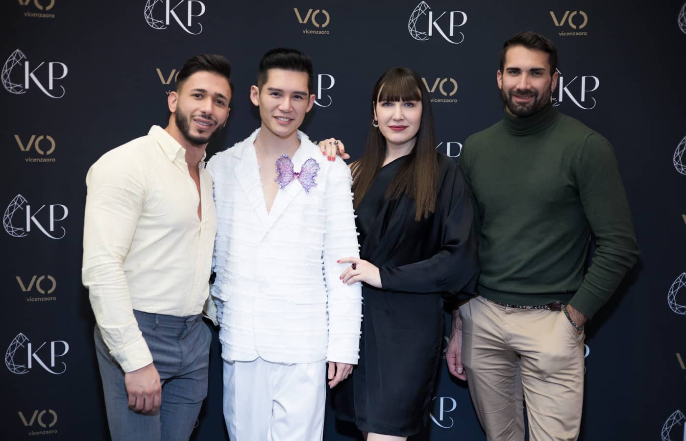 Katerina Perez with guests at Vicenzaoro in January 2023 to celebrate the 10th anniversary of KaterinaPerez.com