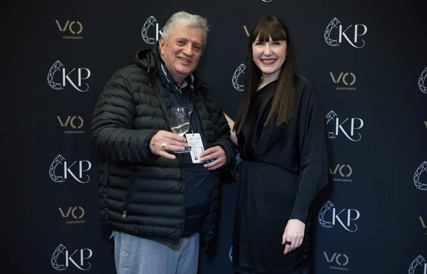  Katerina Perez with guests at Vicenzaoro in January 2023 to celebrate the 10th anniversary of KaterinaPerez.com
