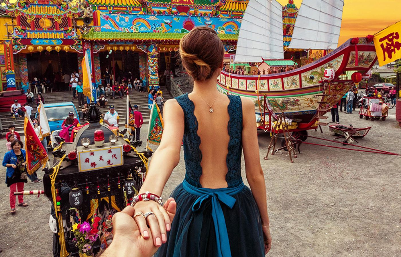  The “Le Tour de Bochic” campaign featured Natalia Zakharova wearing Bochic jewellery, photographed by Murad Osmann 