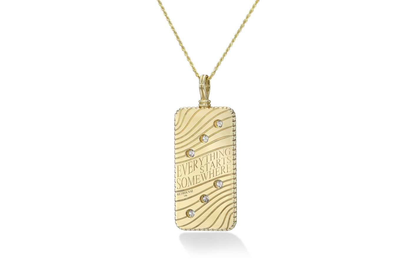  Retrouvaí gold and diamond necklace 