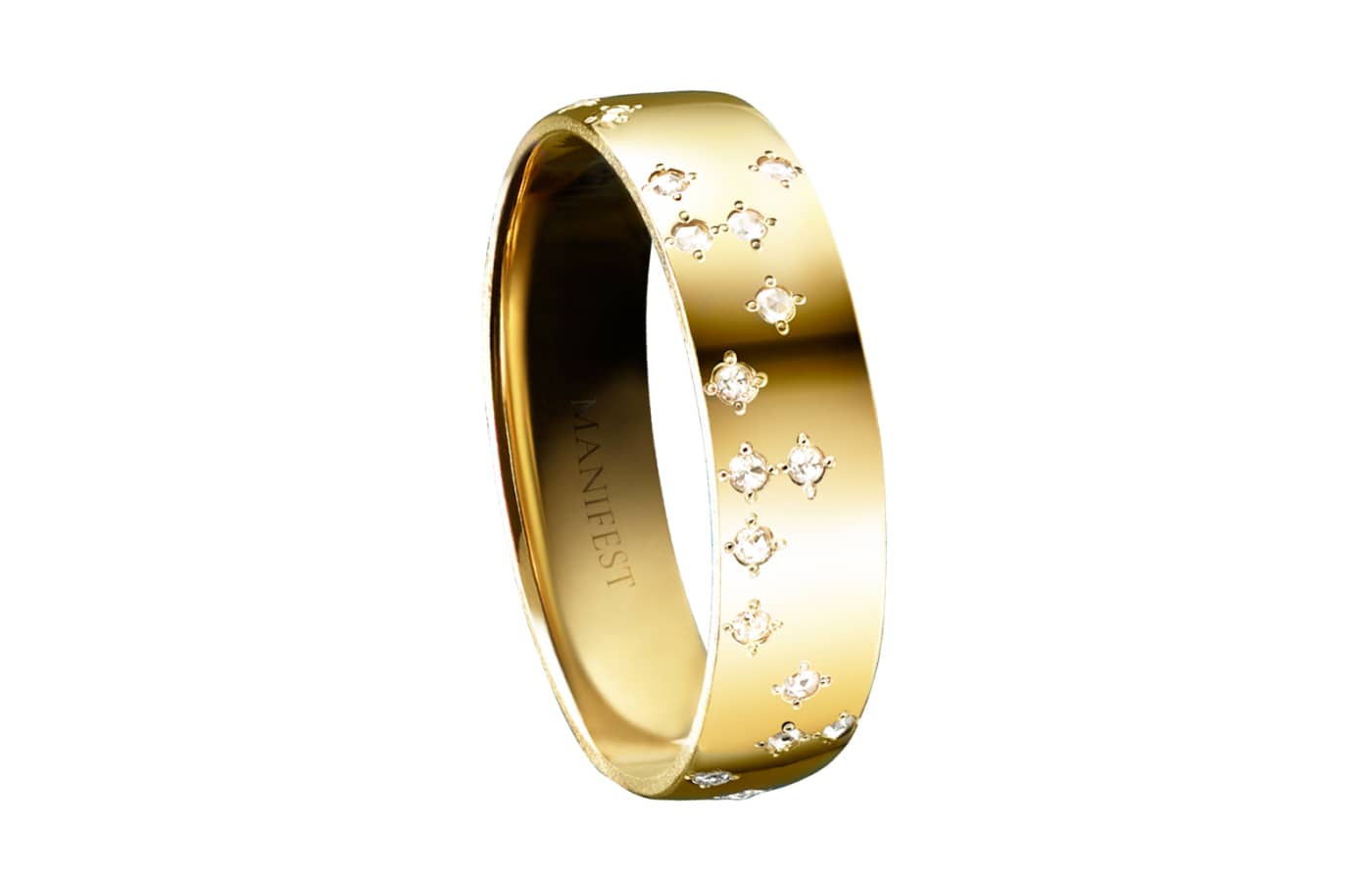  Milamore gold and diamond ring