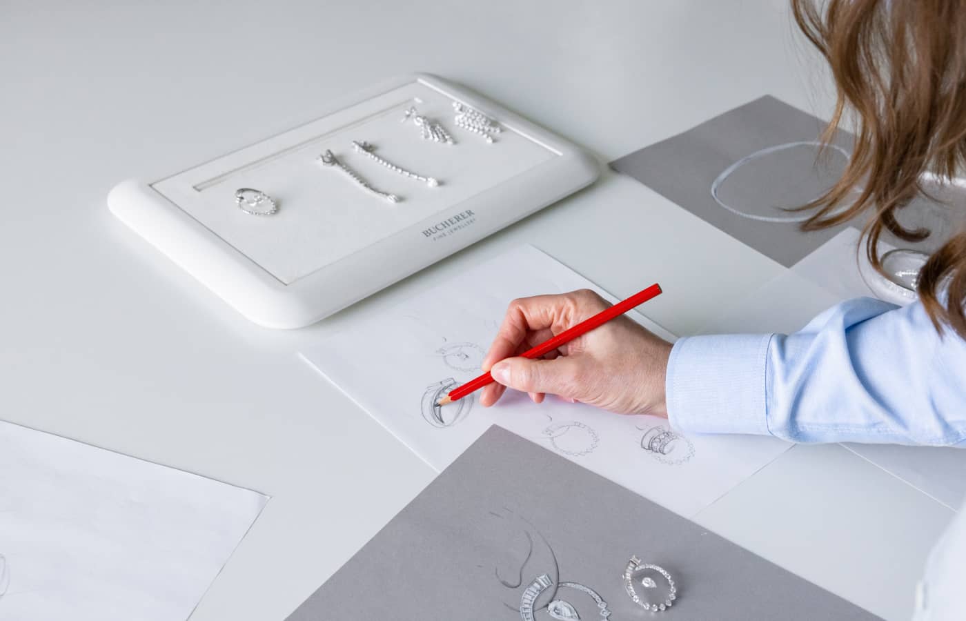  Hollie Bonneville Barden designing the Inner Fire collection for Bucherer Fine Jewellery